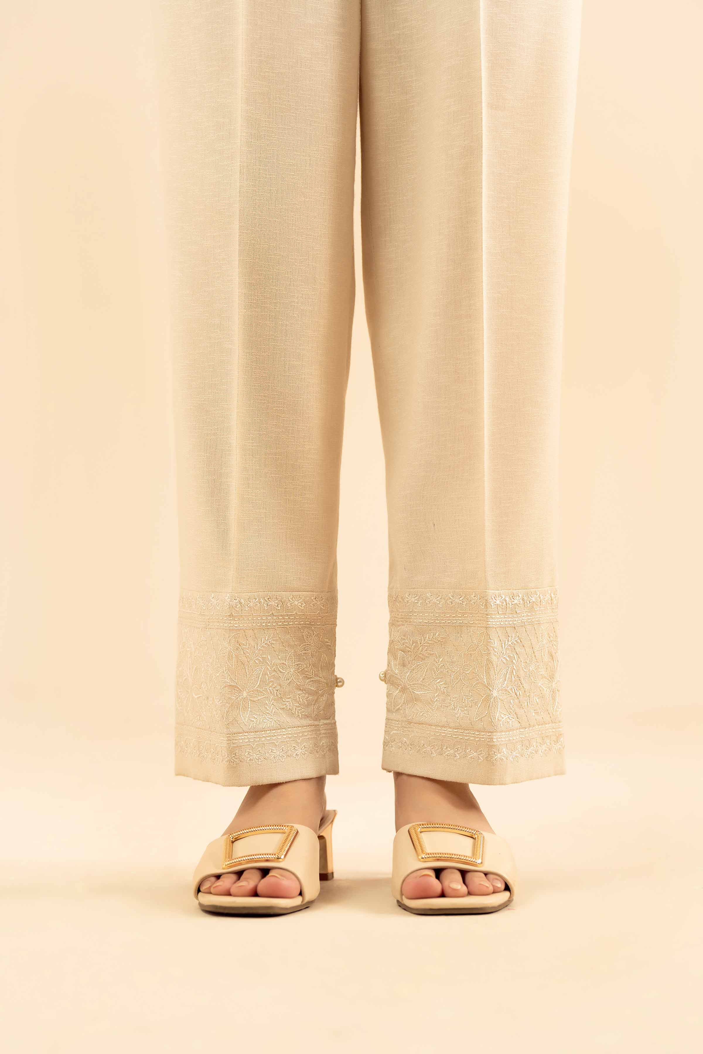 Embroidered Trousers - PW25-118