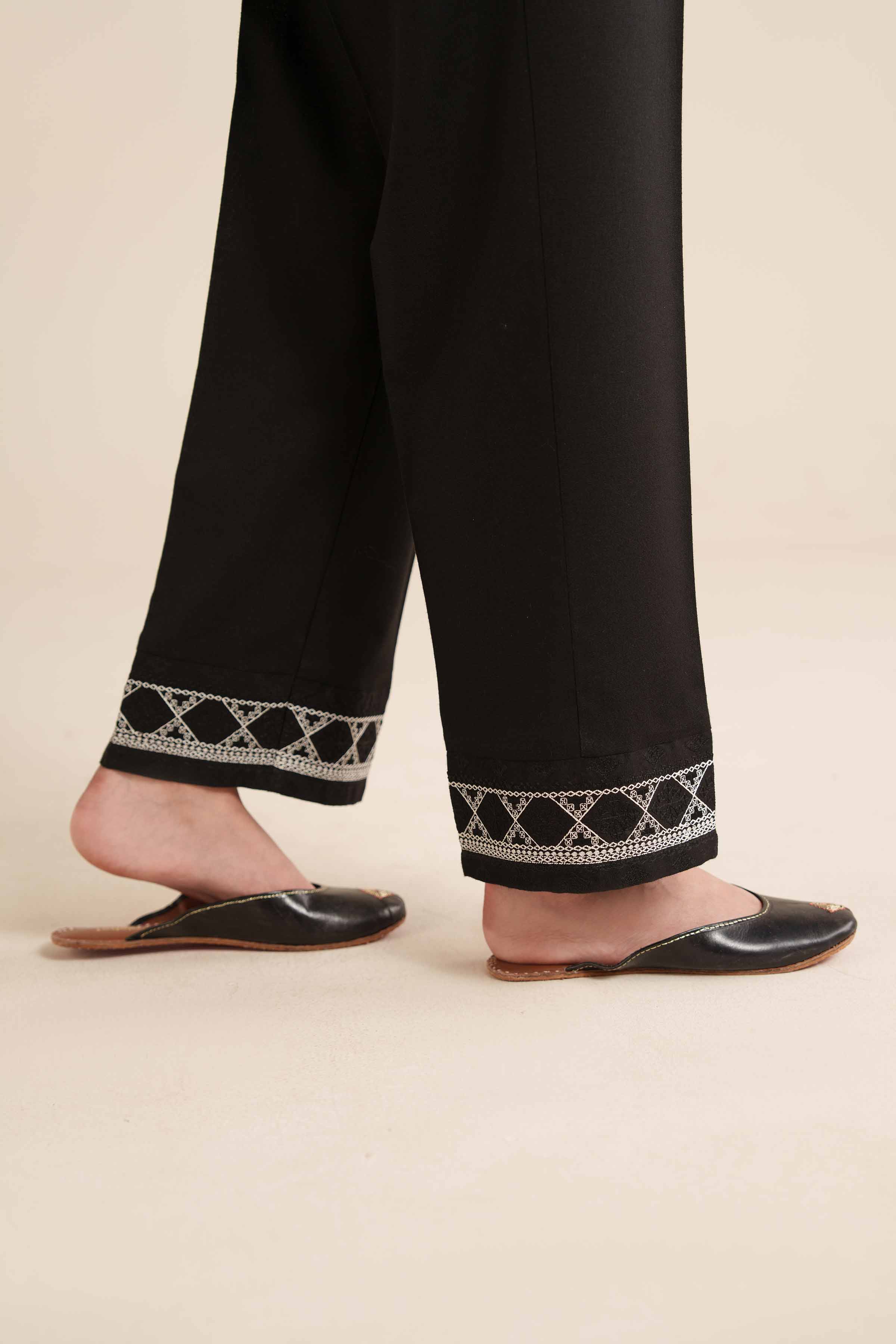 Embroidered Trousers - PW25-127