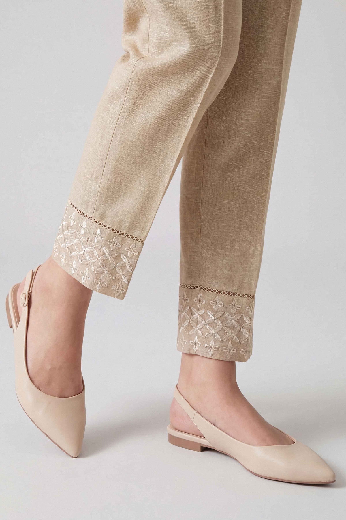 Embroidered Trousers - PW25-147