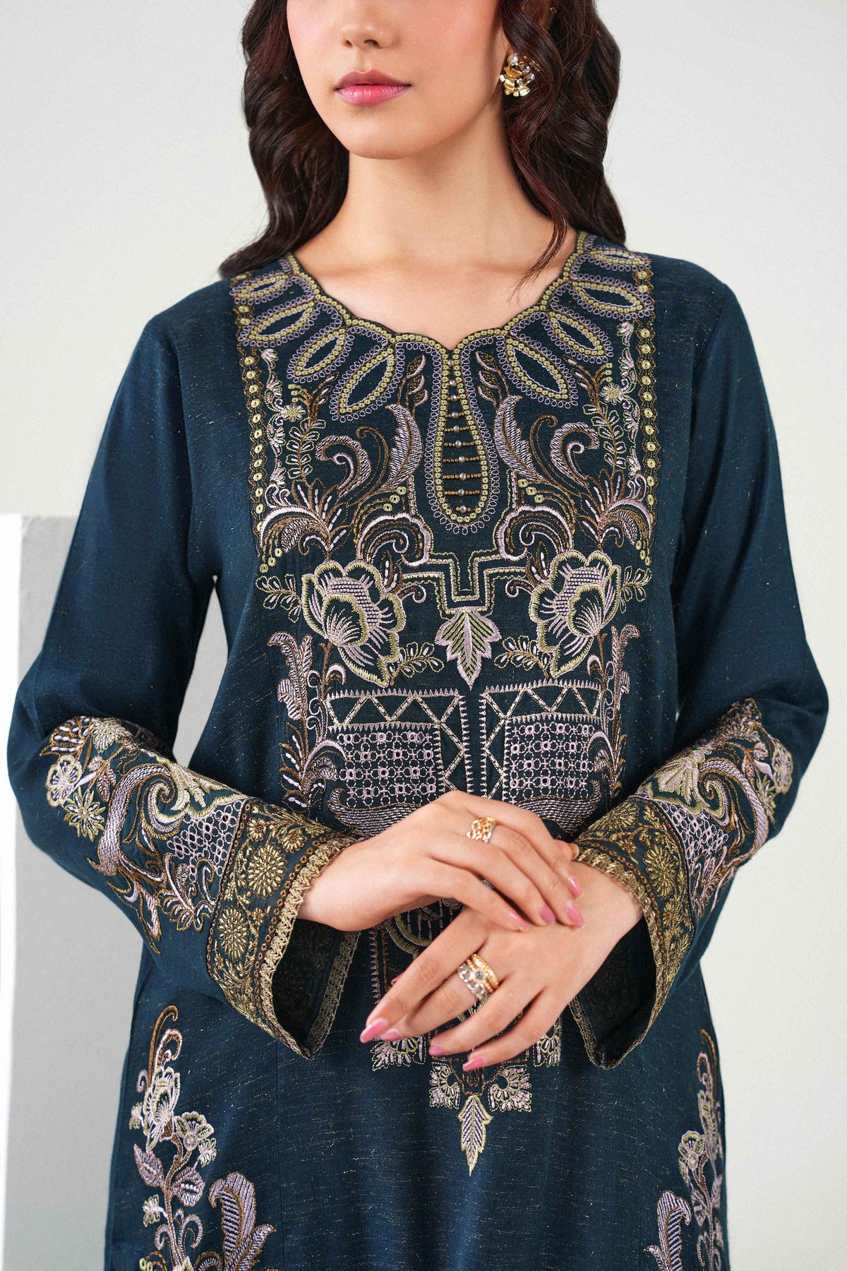 2 Piece - Embroidered Suit - PW25-180