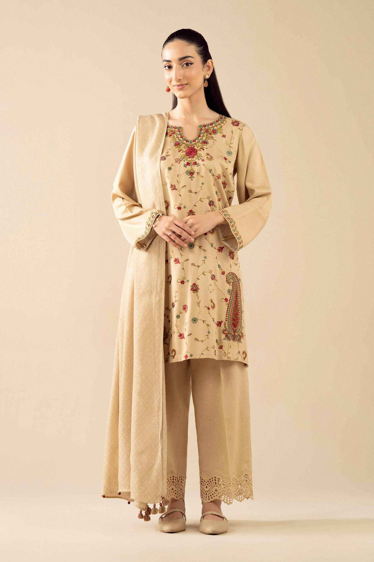 2 Piece - Embroidered Suit - PW25-186