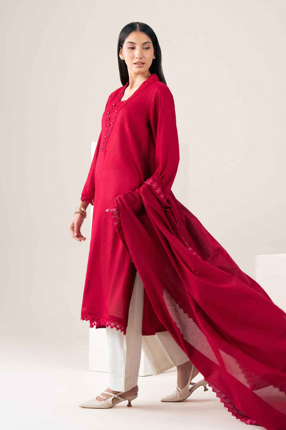 2 Piece - Embroidered Suit - PW25-196