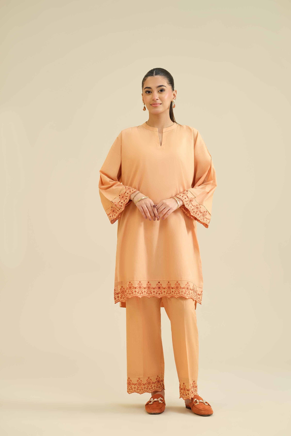 2 Piece - Embroidered Suit - PW25-213