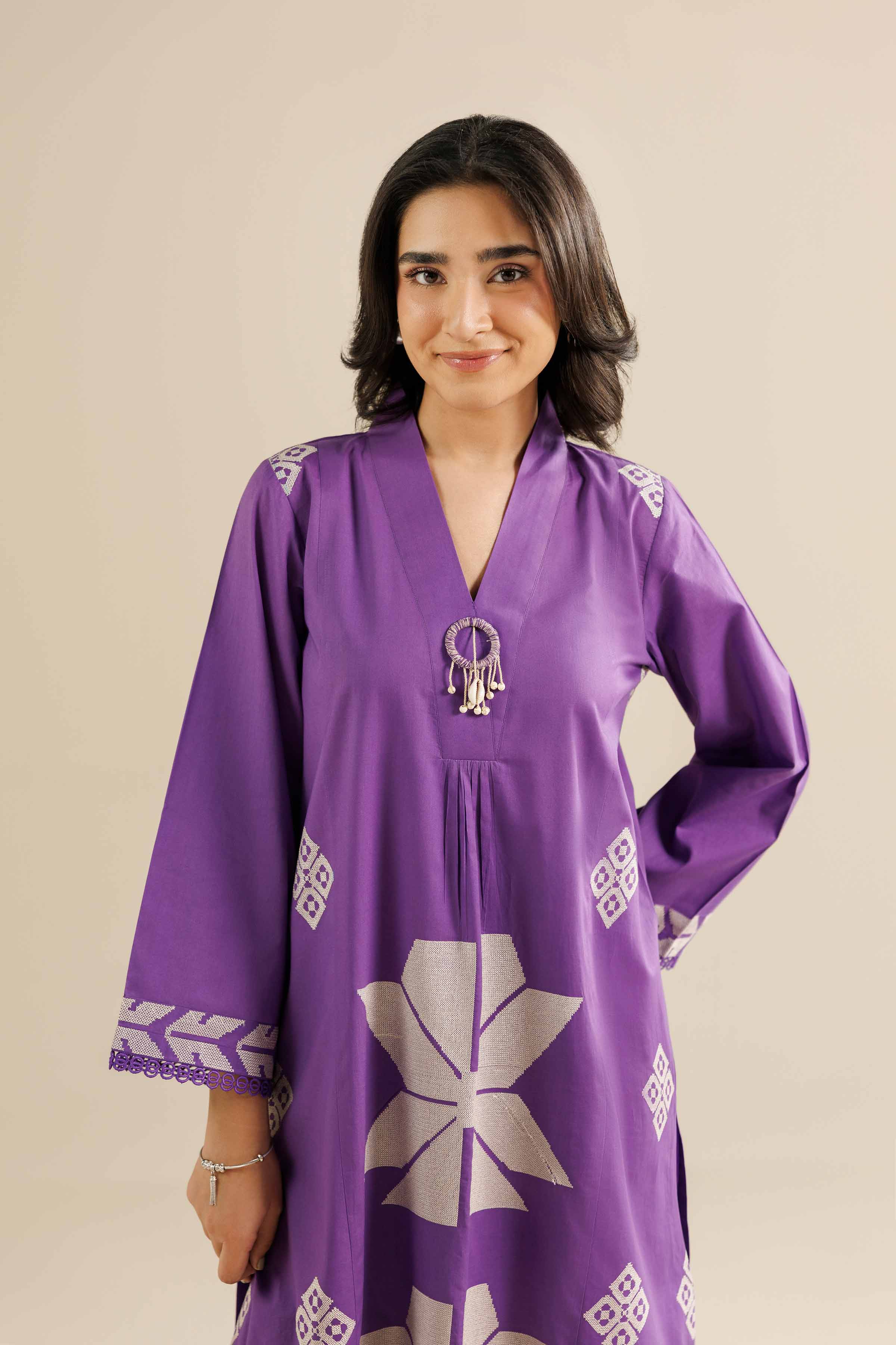 2 Piece - Embroidered Suit - PW25-214