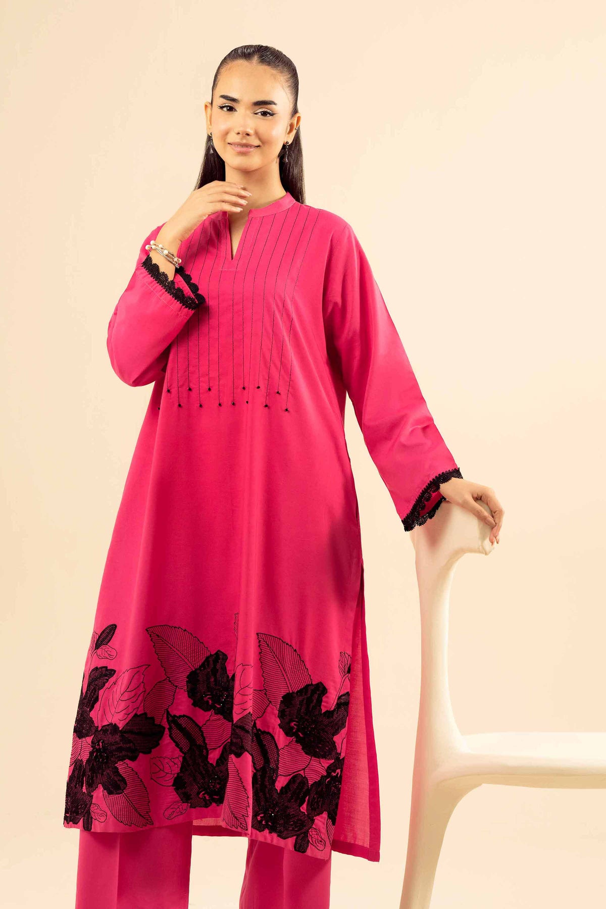 2 Piece - Embroidered Suit - PW25-215