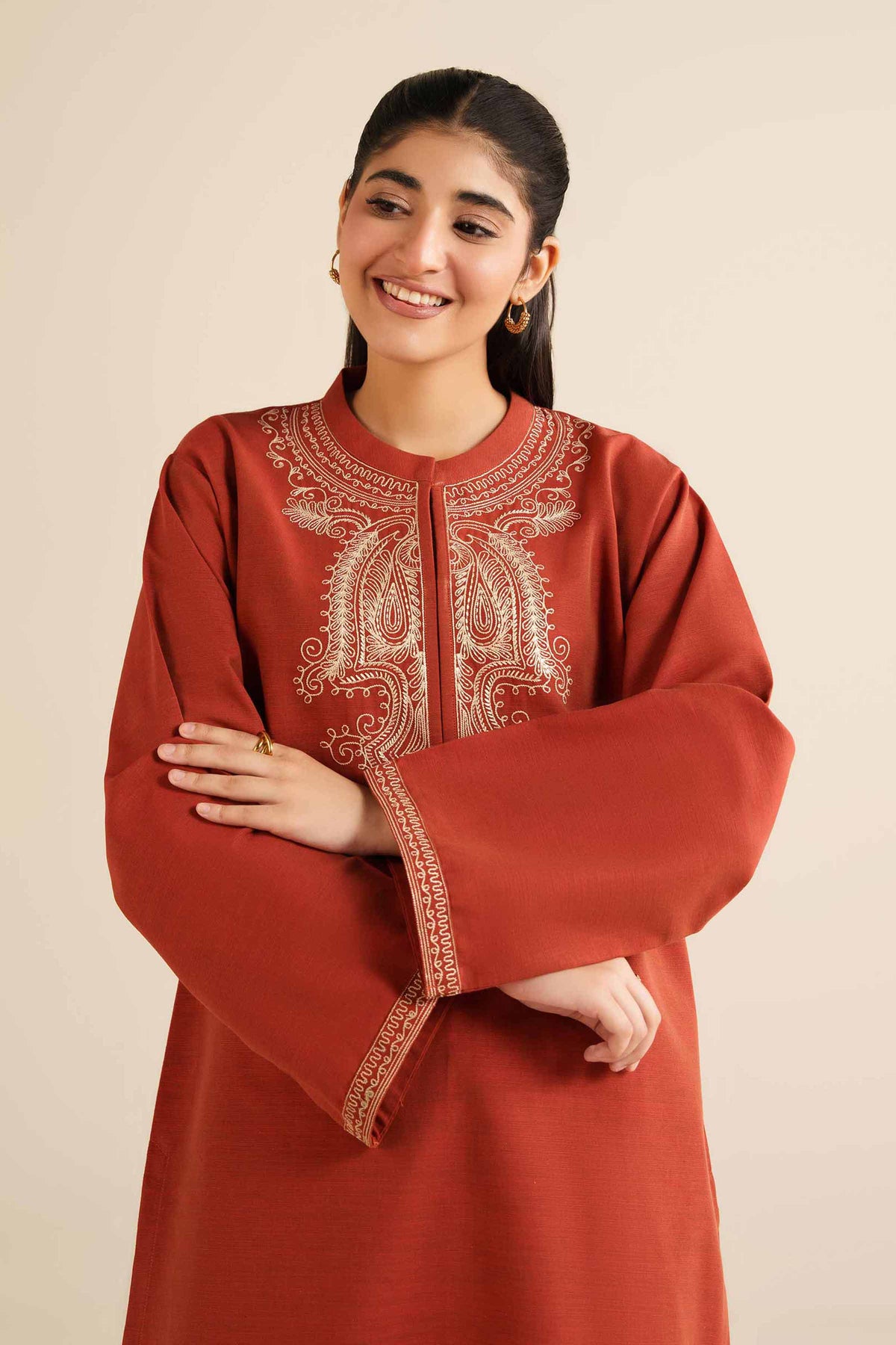 2 Piece - Embroidered Suit - PW25-218