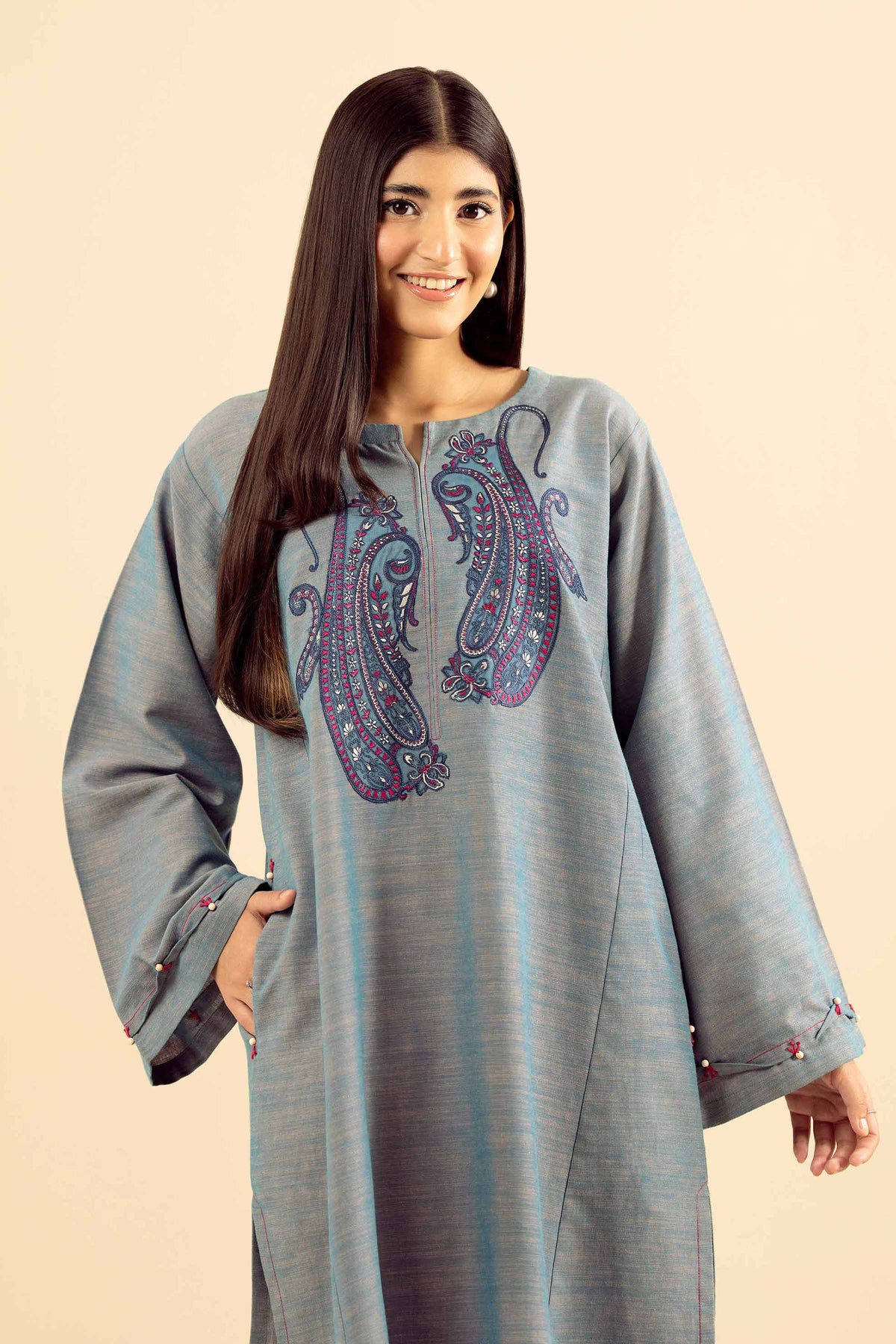 2 Piece - Embroidered Suit - PW25-222