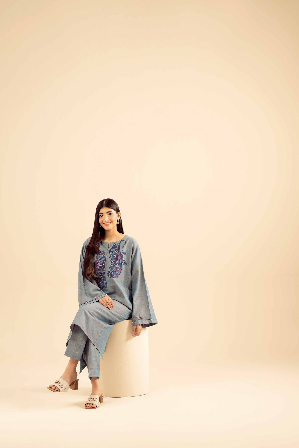 2 Piece - Embroidered Suit - PW25-222