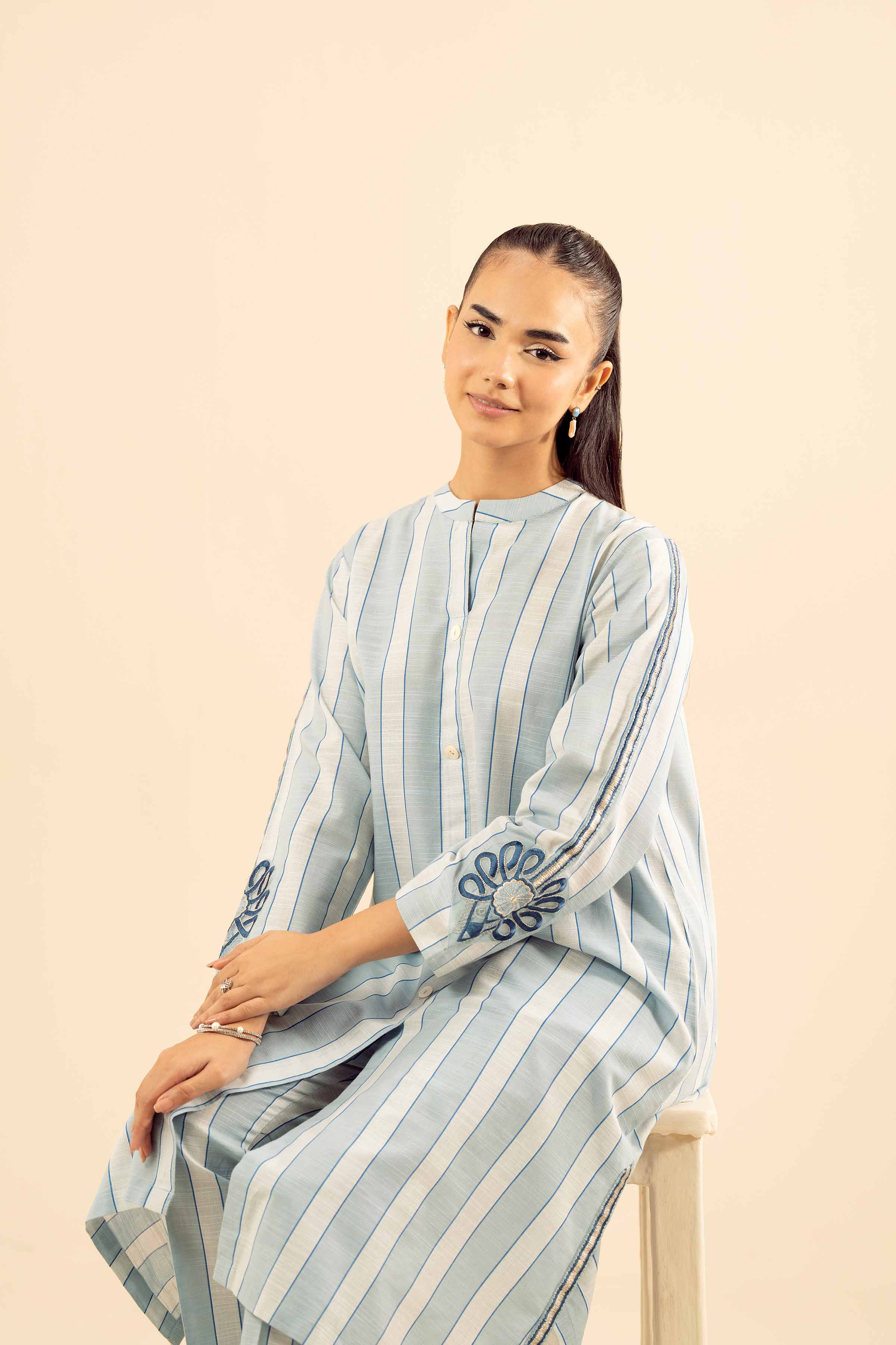 2 Piece - Embroidered Suit - PW25-225