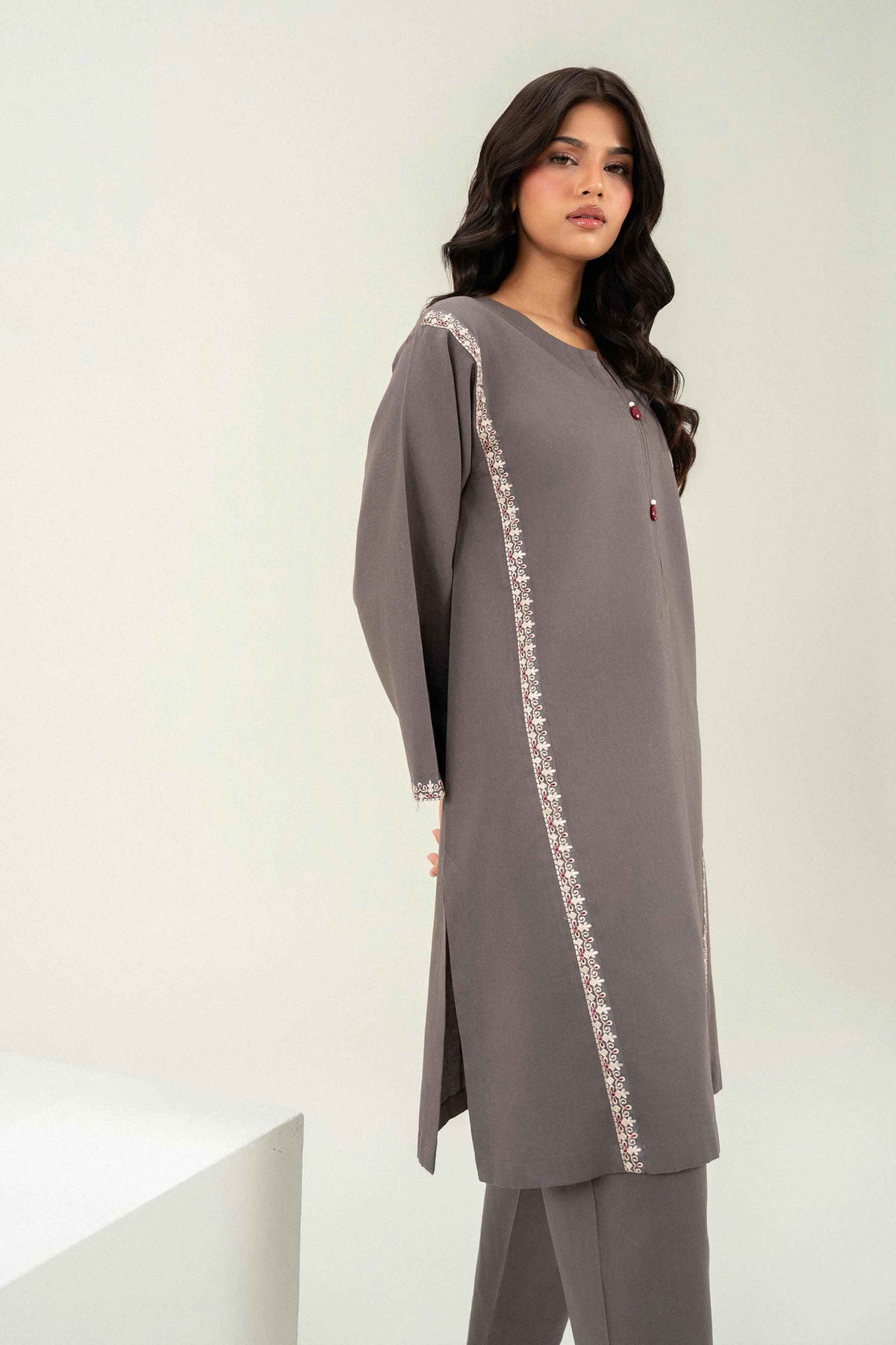 2 Piece - Embroidered Suit - PW25-242