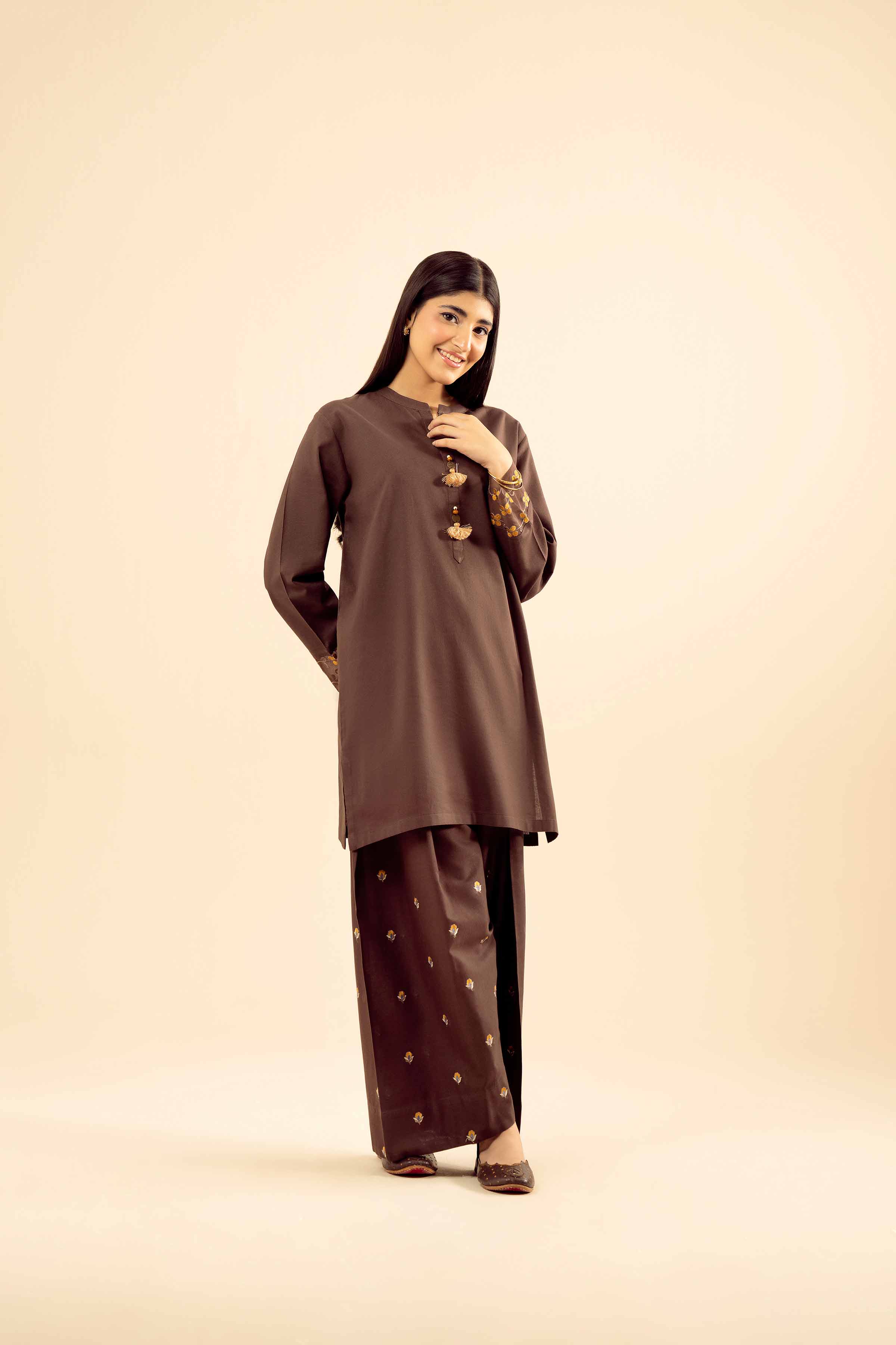 2 Piece - Embroidered Suit - PW25-243