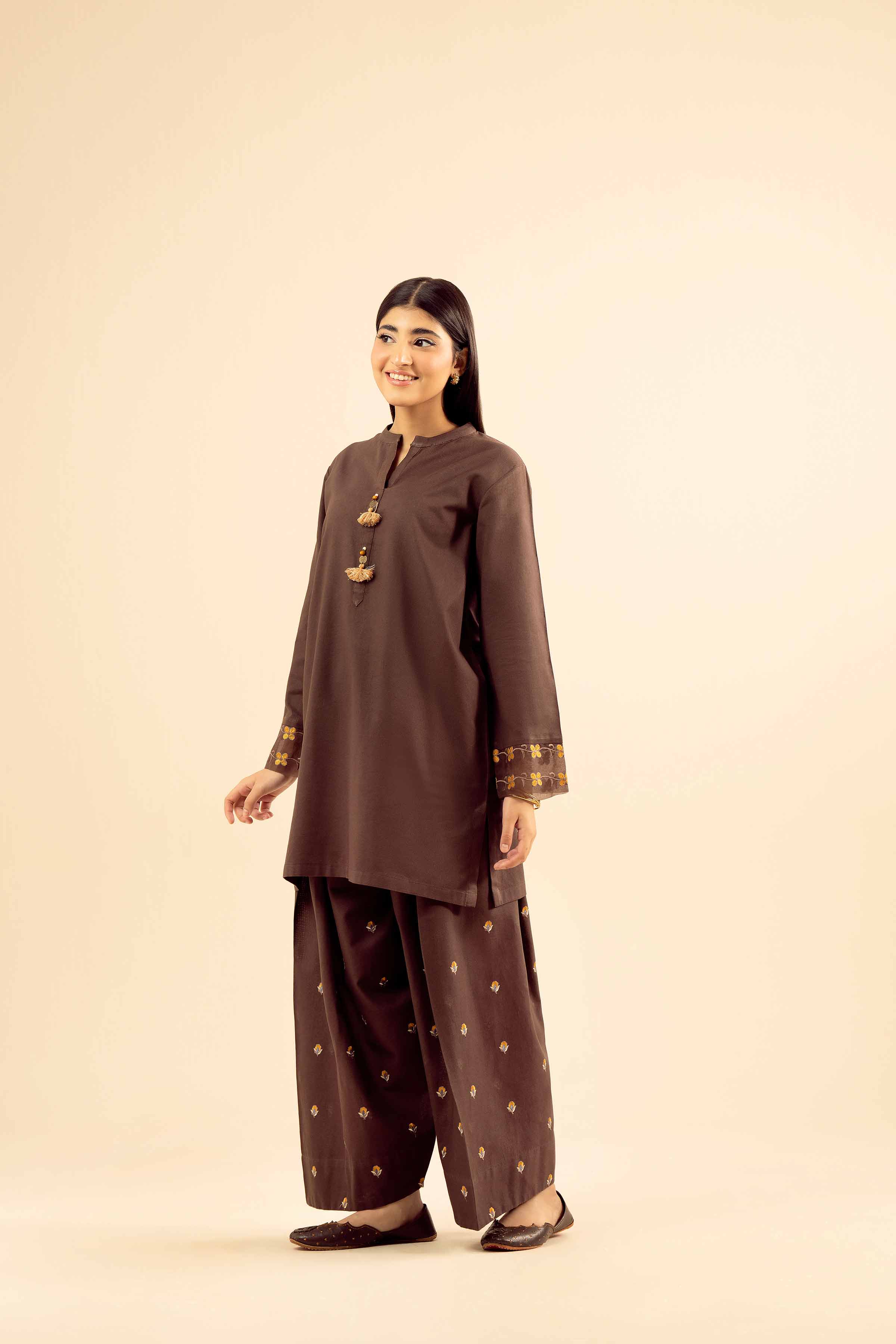 2 Piece - Embroidered Suit - PW25-243
