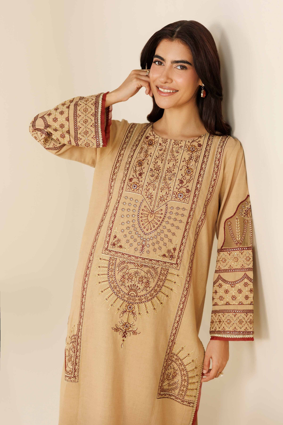2 Piece - Embroidered Suit - PW25-263