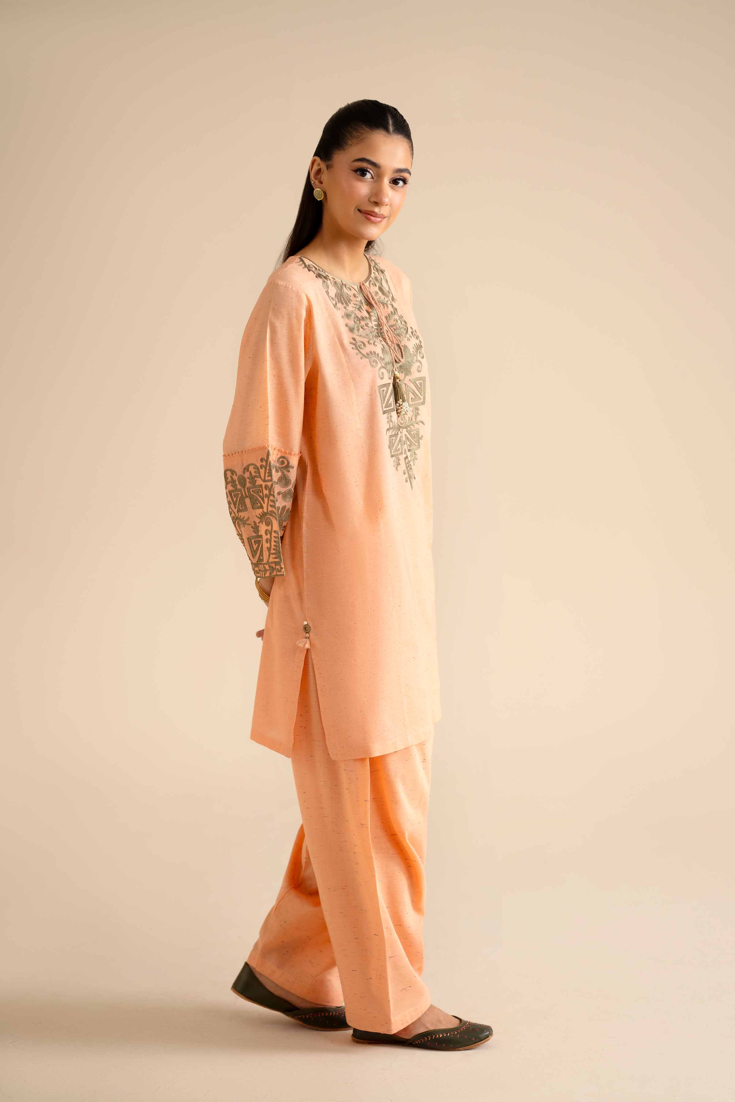 2 Piece - Embroidered Suit - PW25-268