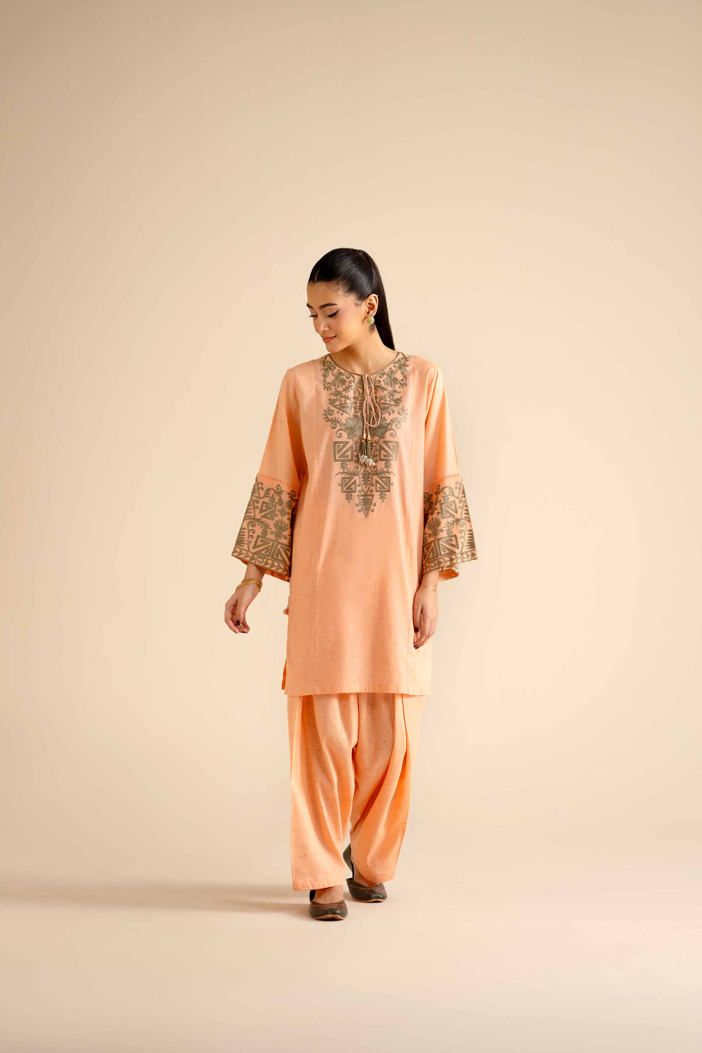 2 Piece - Embroidered Suit - PW25-268