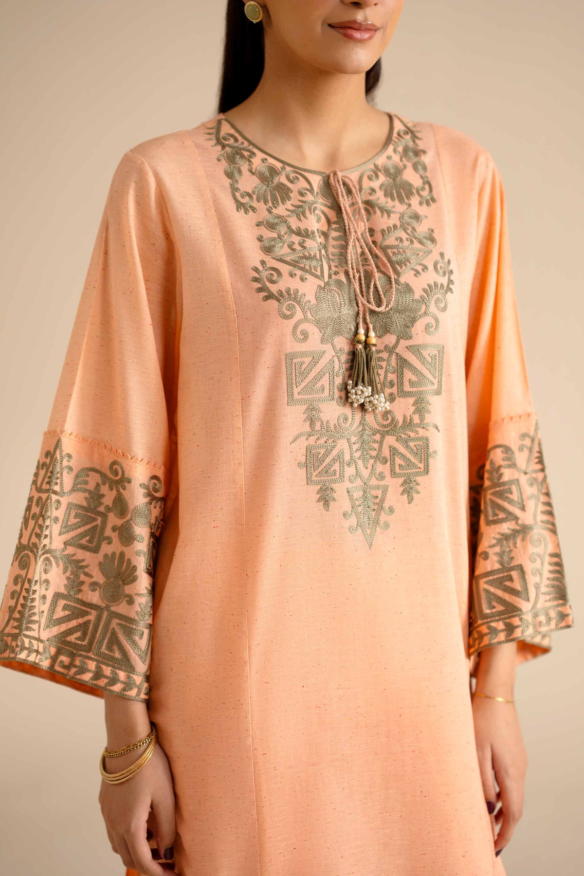 2 Piece - Embroidered Suit - PW25-268