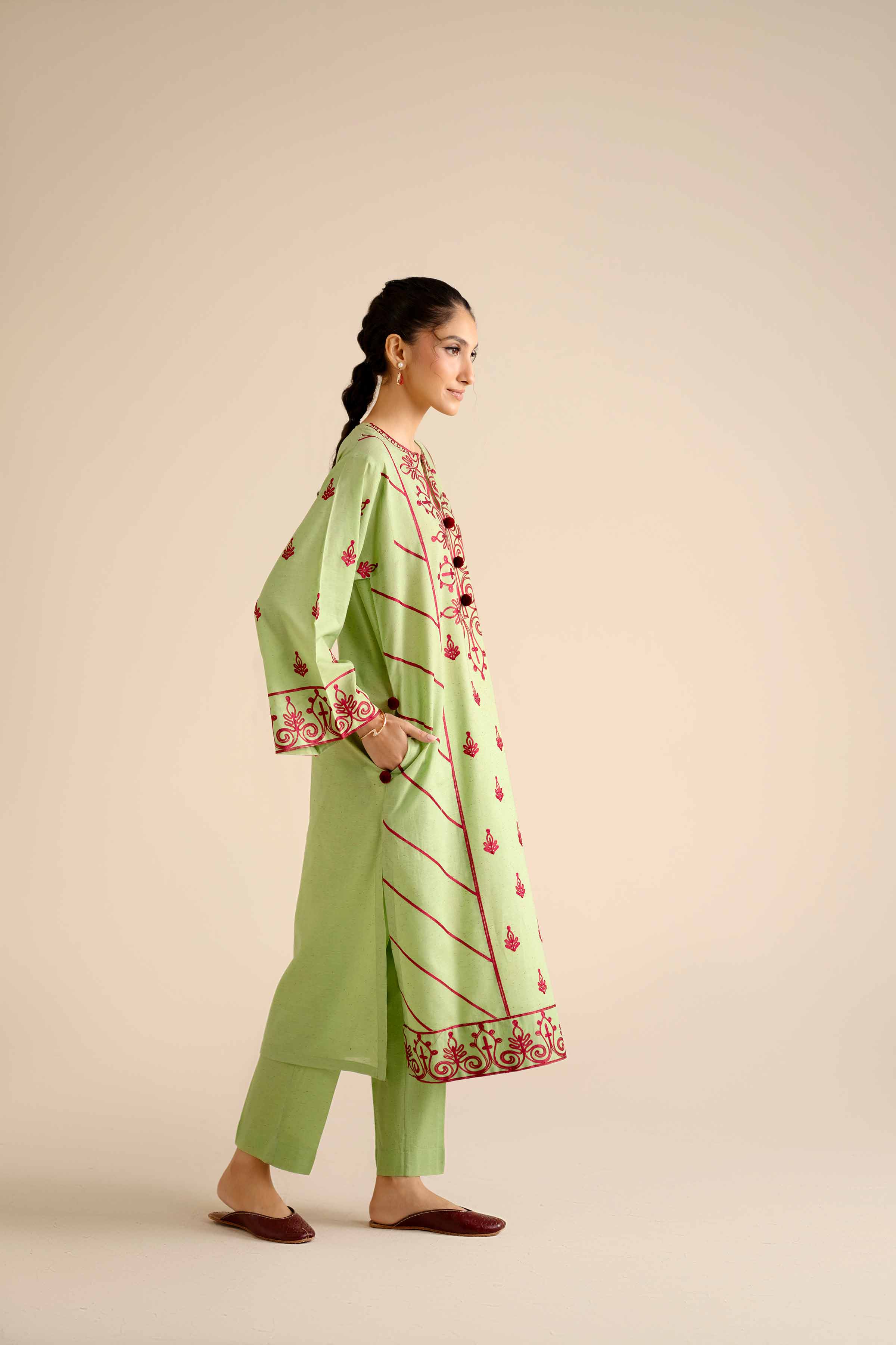 2 Piece - Embroidered Suit - PW25-269
