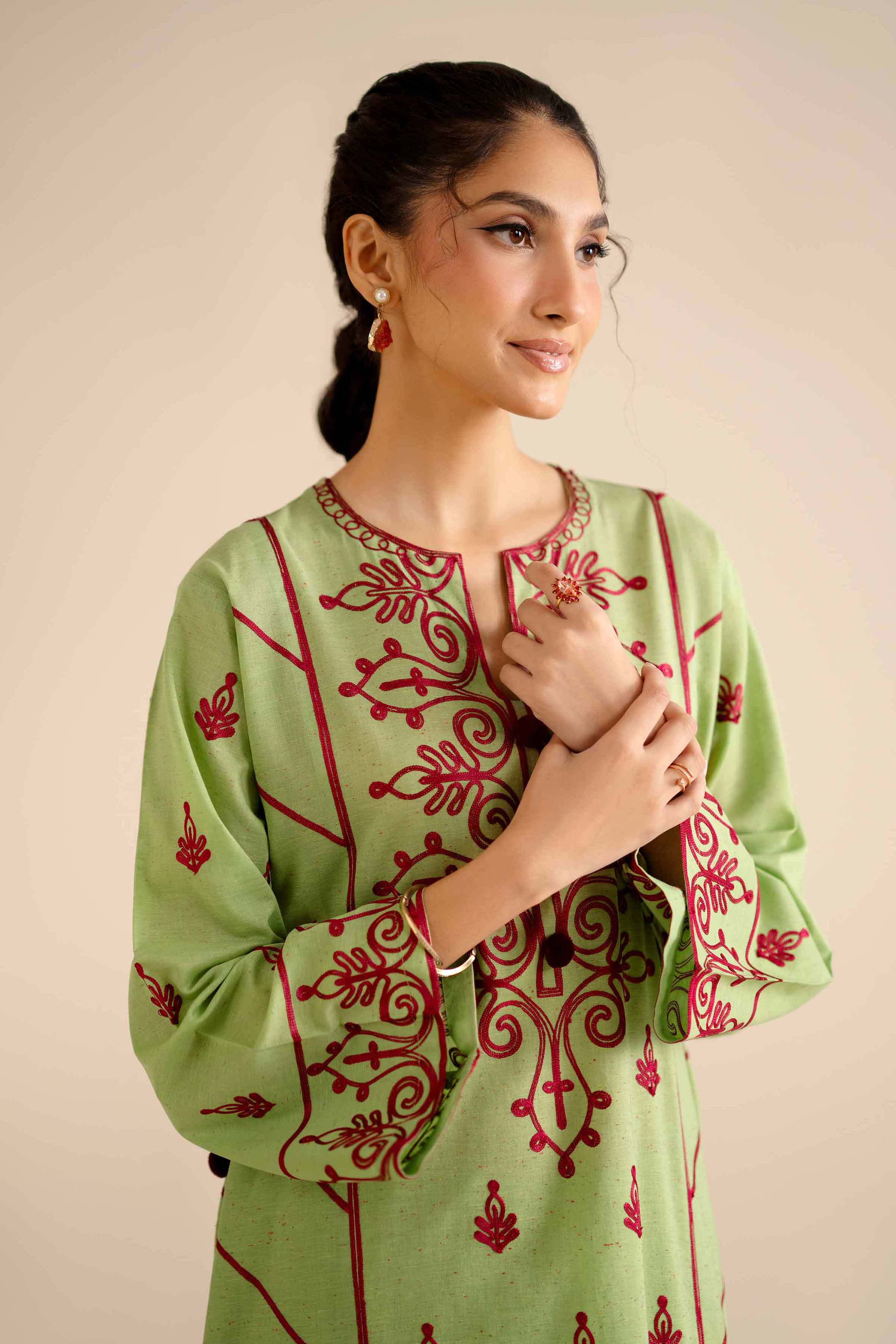 2 Piece - Embroidered Suit - PW25-269