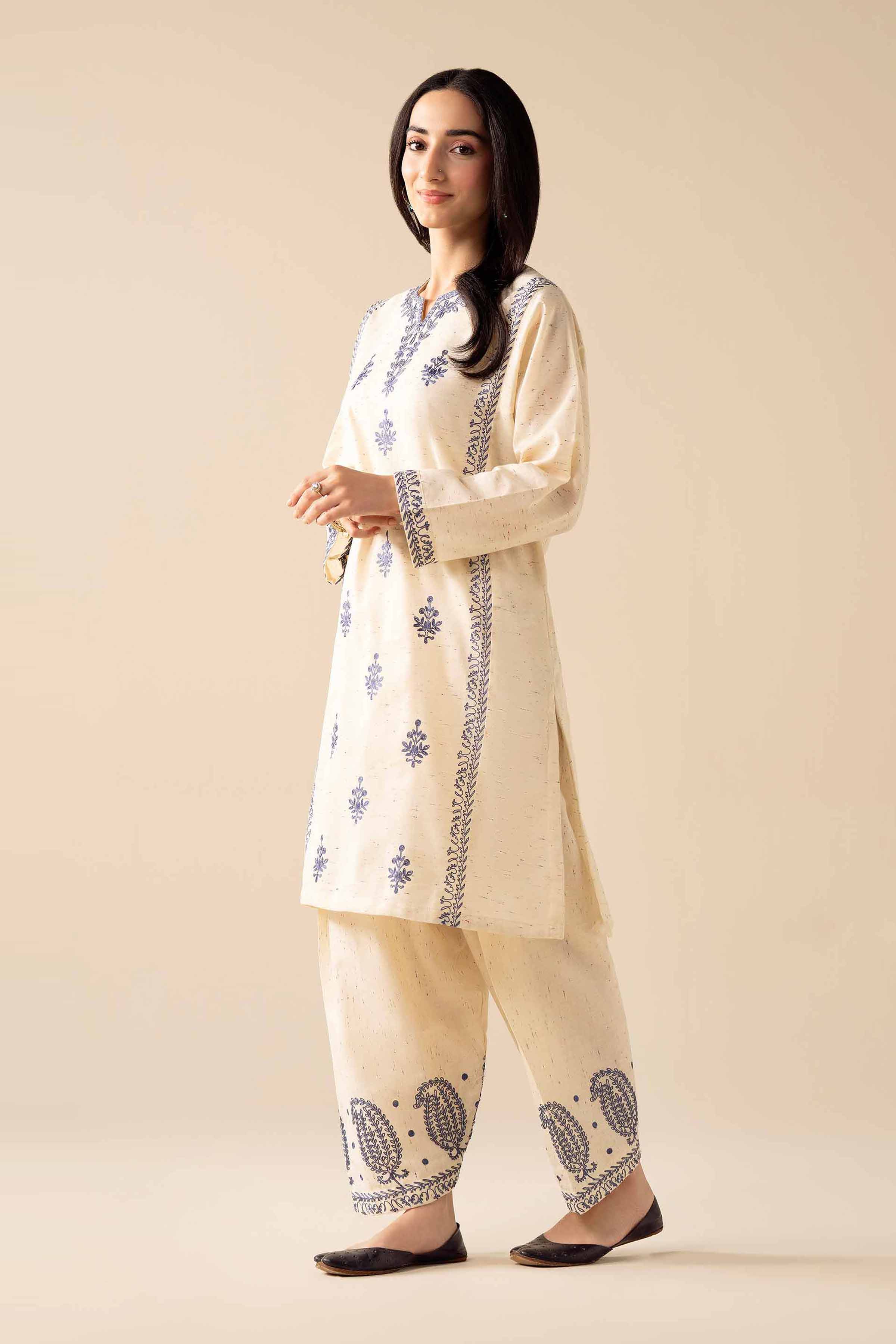2 Piece - Embroidered Suit - PW25-271