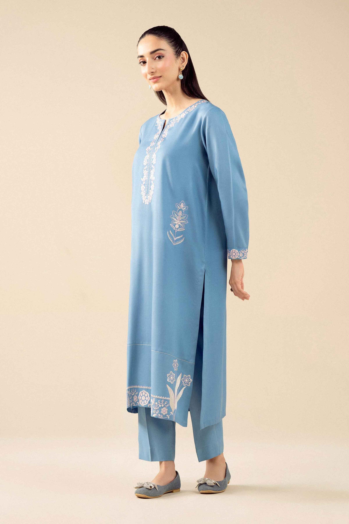 2 Piece - Embroidered Suit - PW25-285