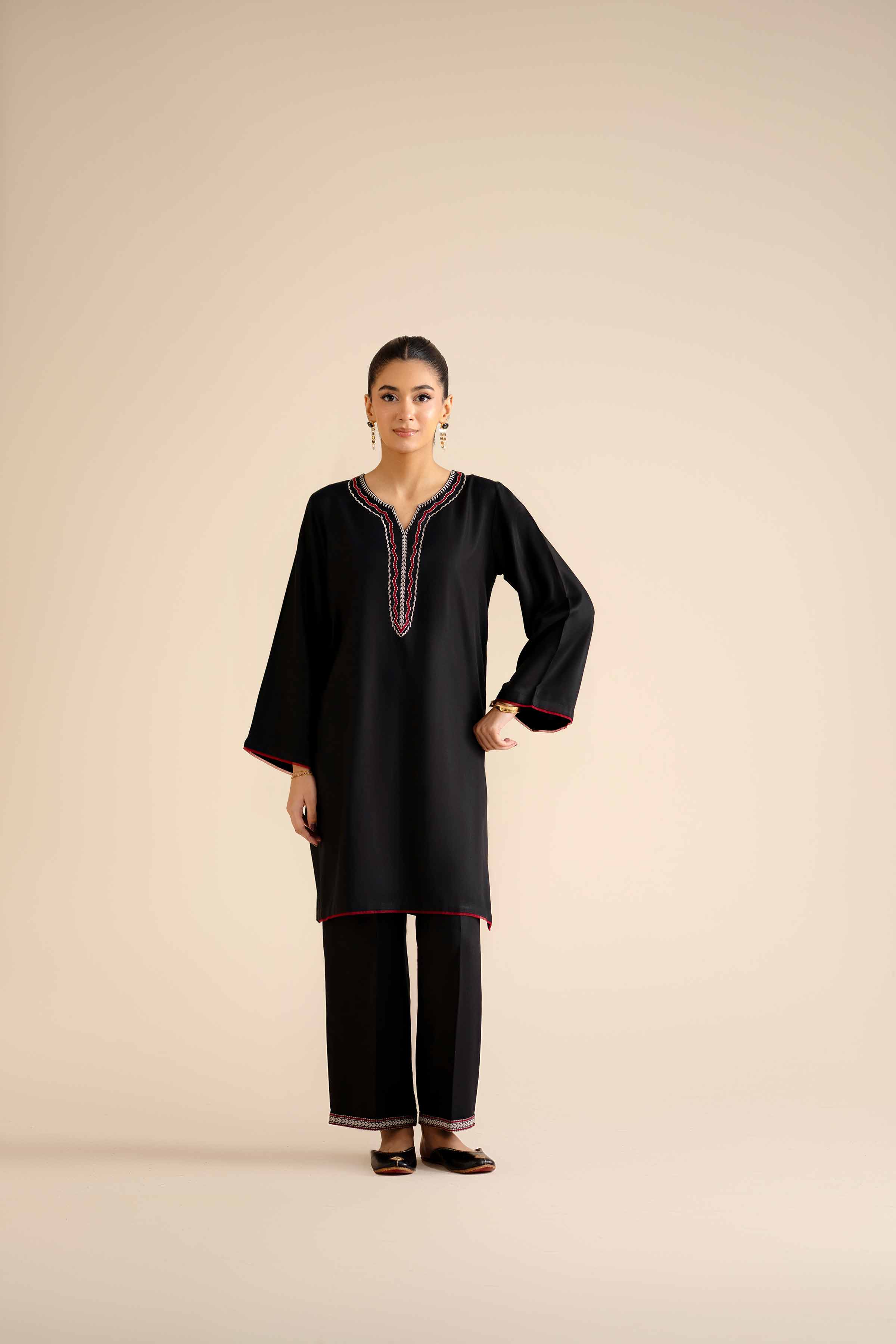 2 Piece - Embroidered Suit - PW25-286