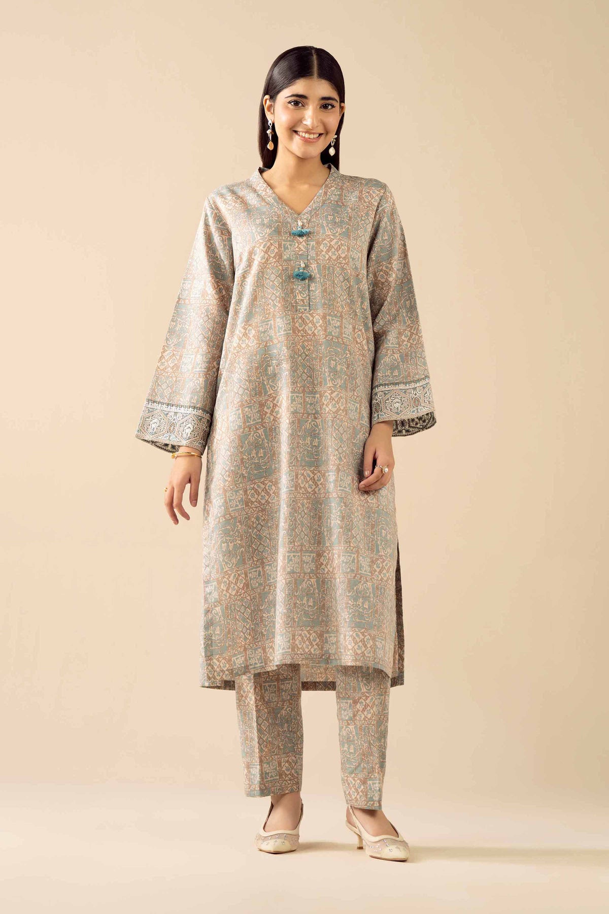 2 Piece - Printed Suit - PW25-292
