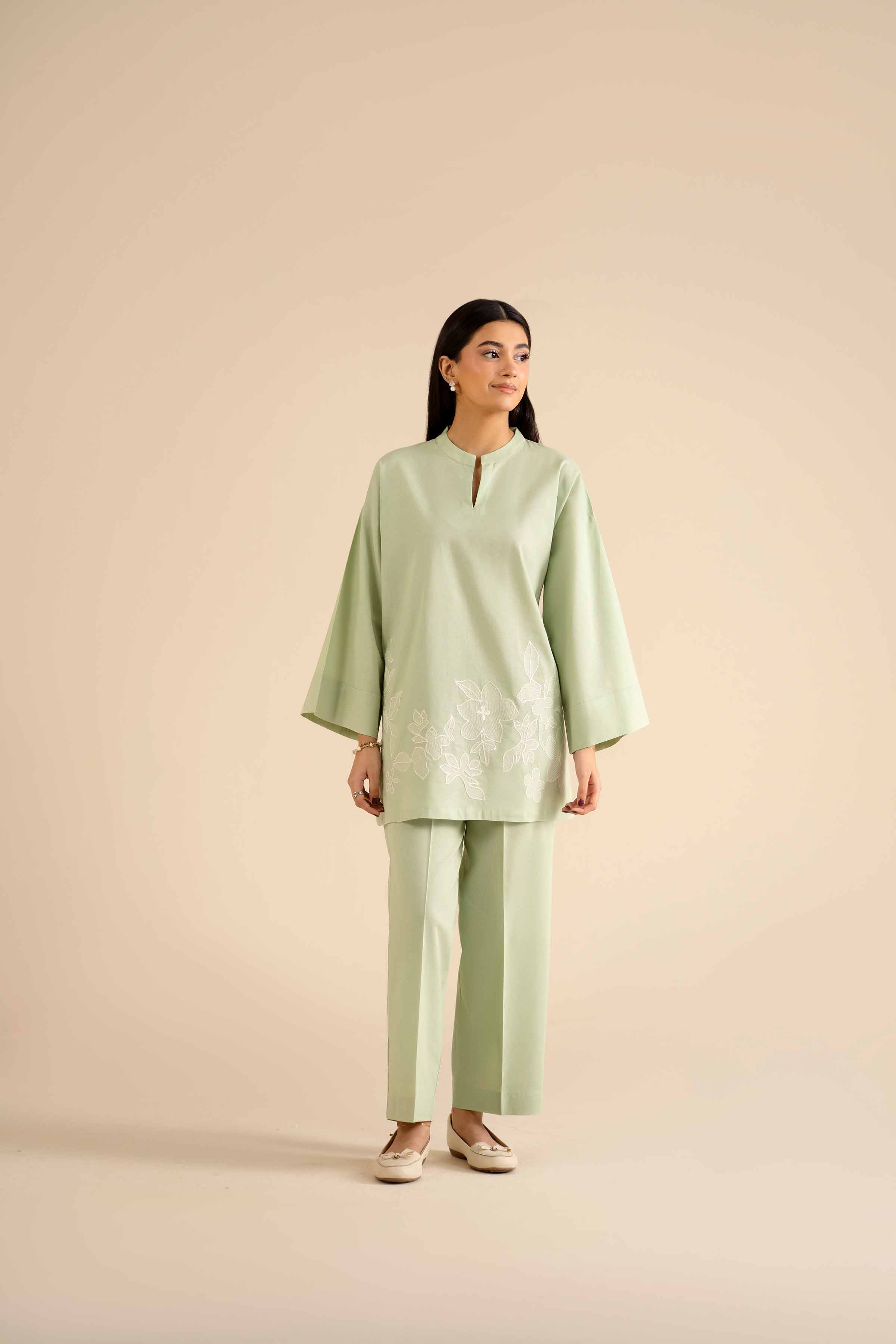 2 Piece - Embroidered Suit - PW25-300