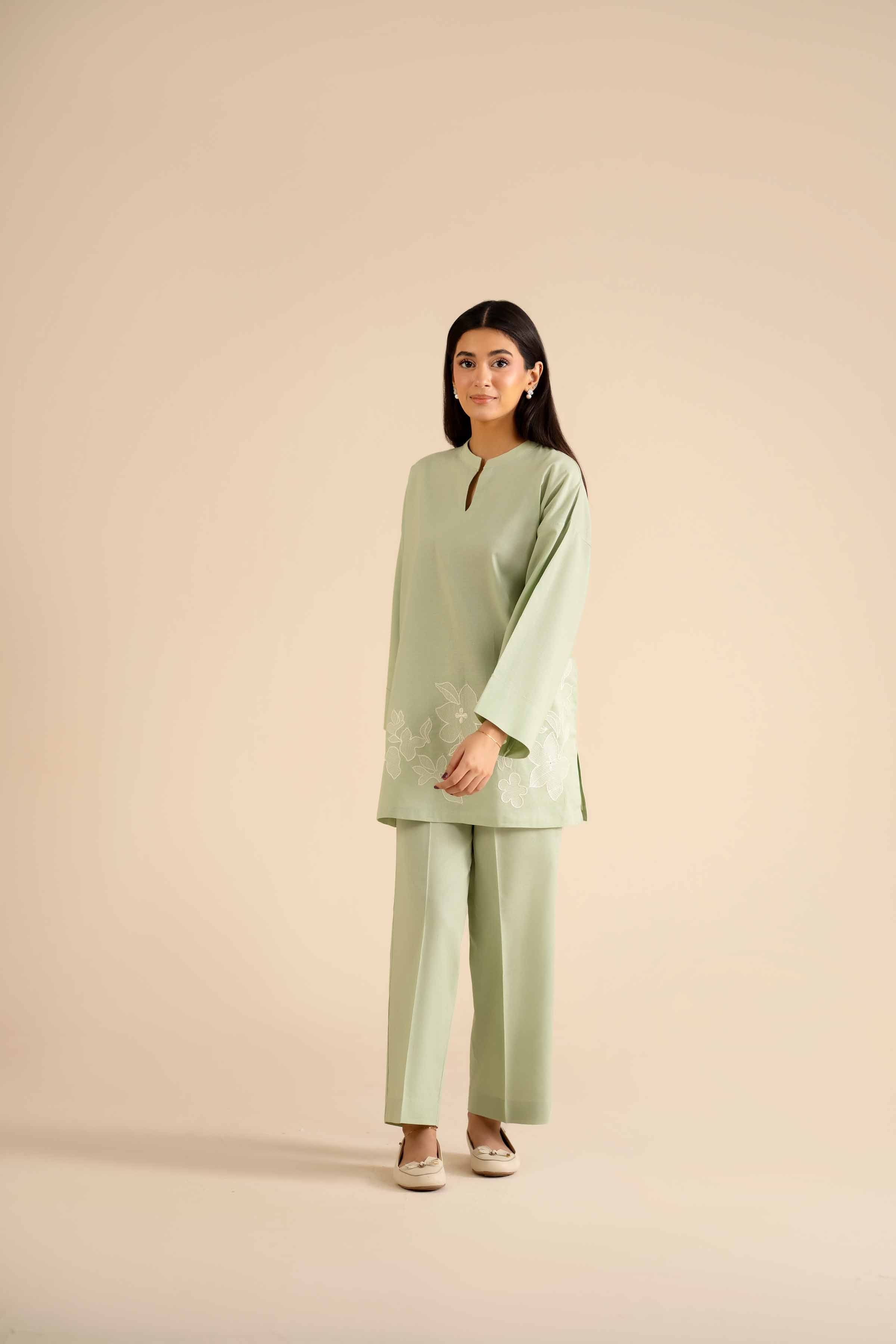 2 Piece - Embroidered Suit - PW25-300