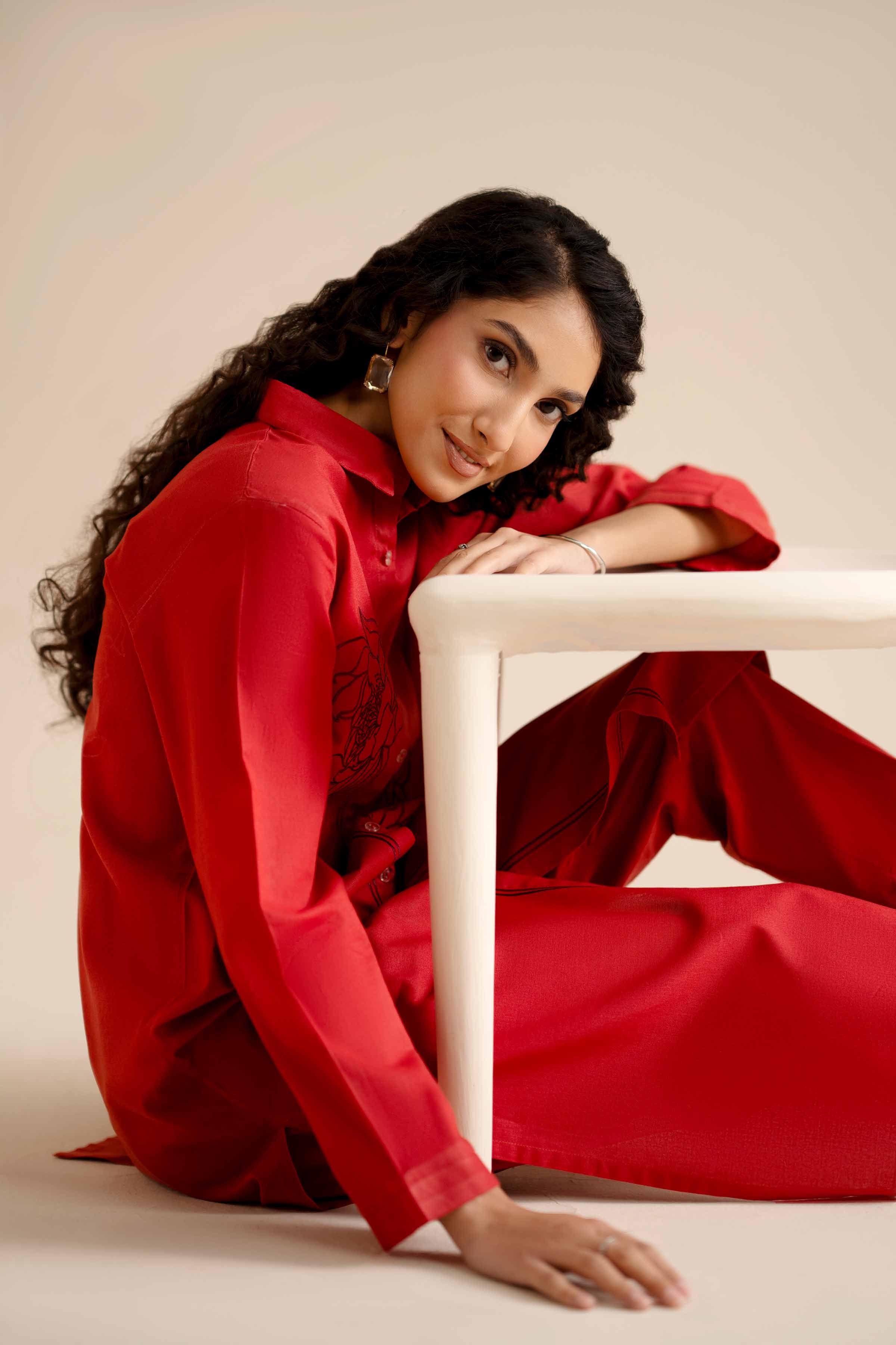 2 Piece - Embroidered Suit - PW25-301