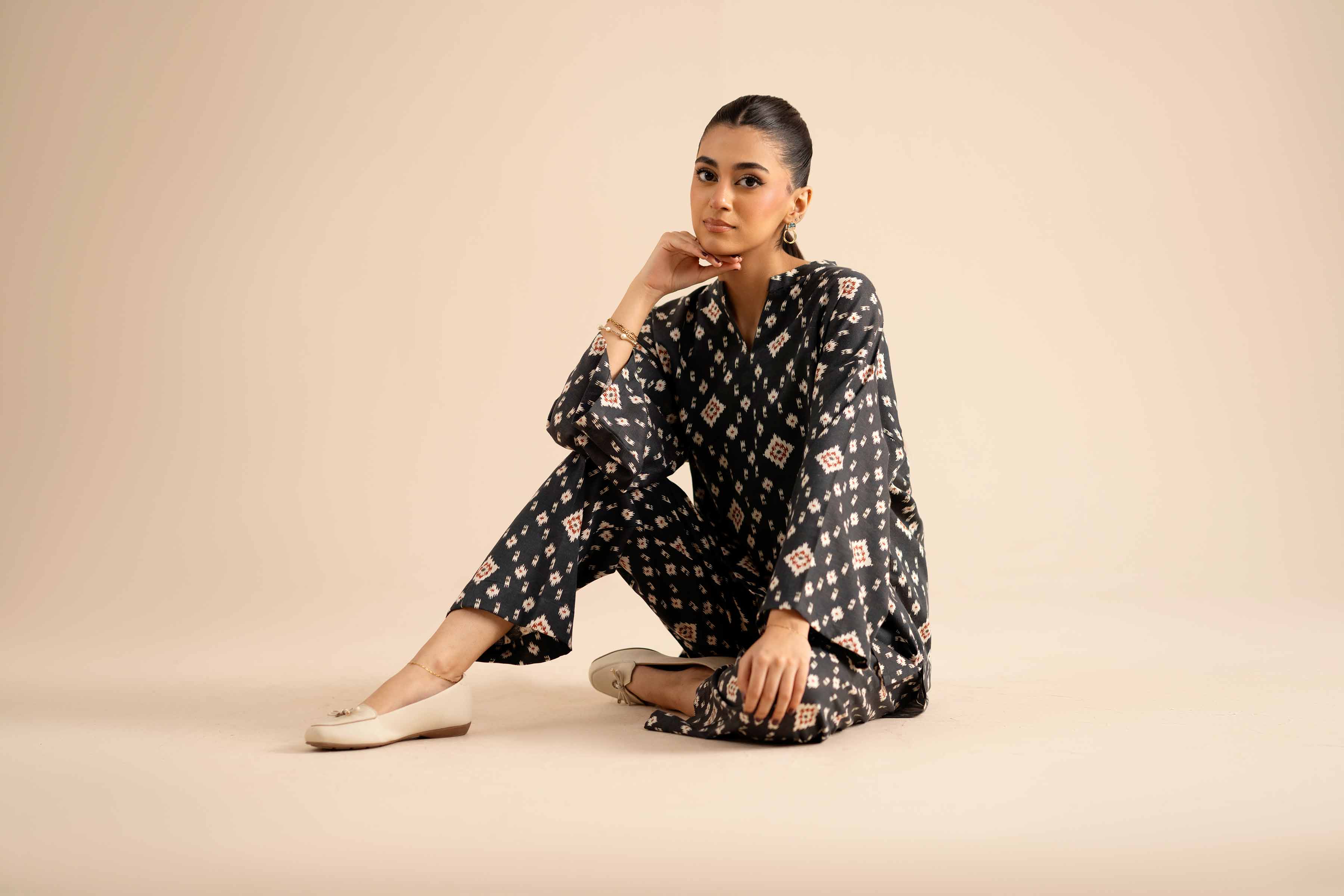 2 Piece - Printed Suit - PW25-308