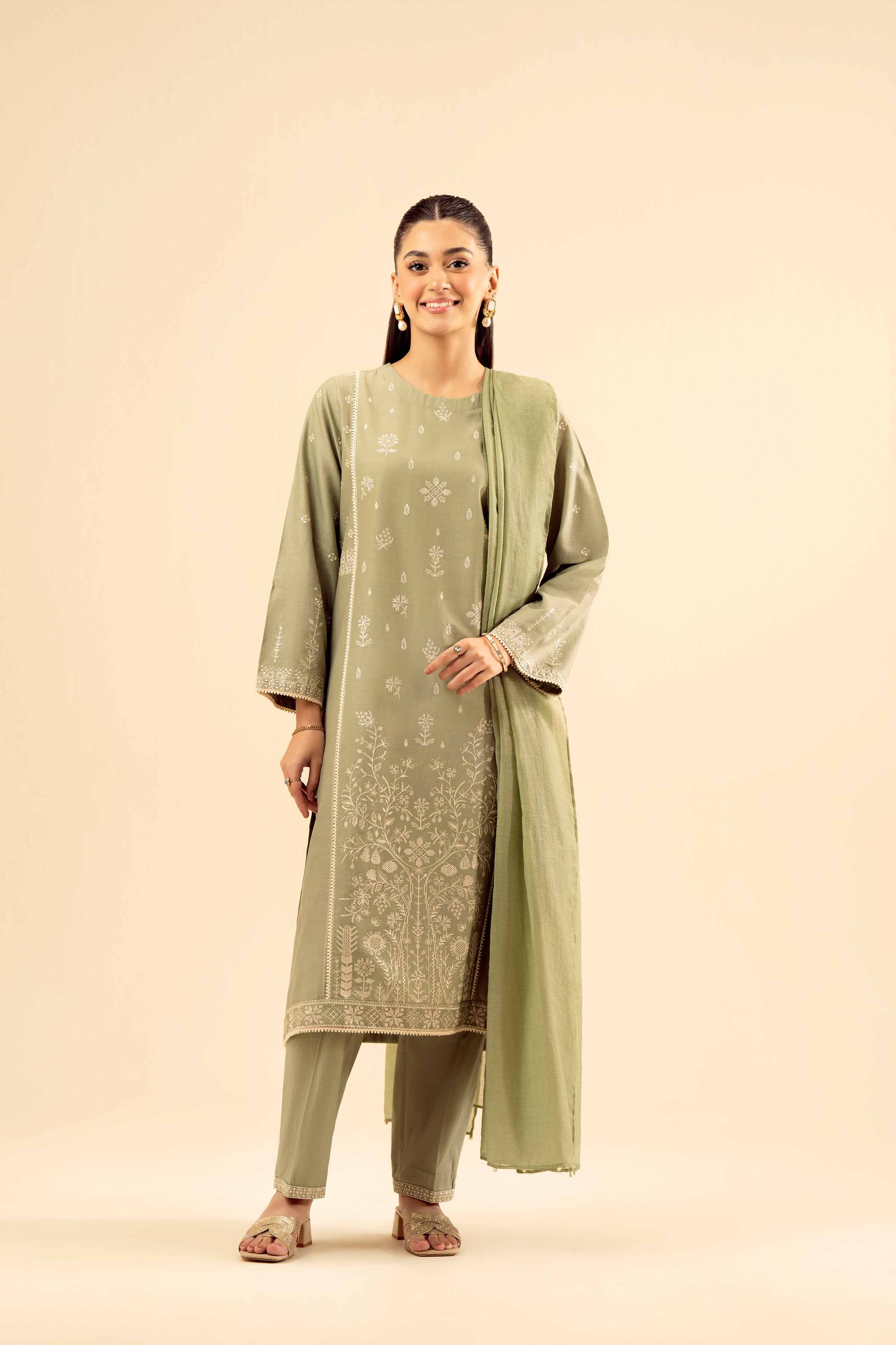 2 Piece - Embroidered Suit - PW25-31
