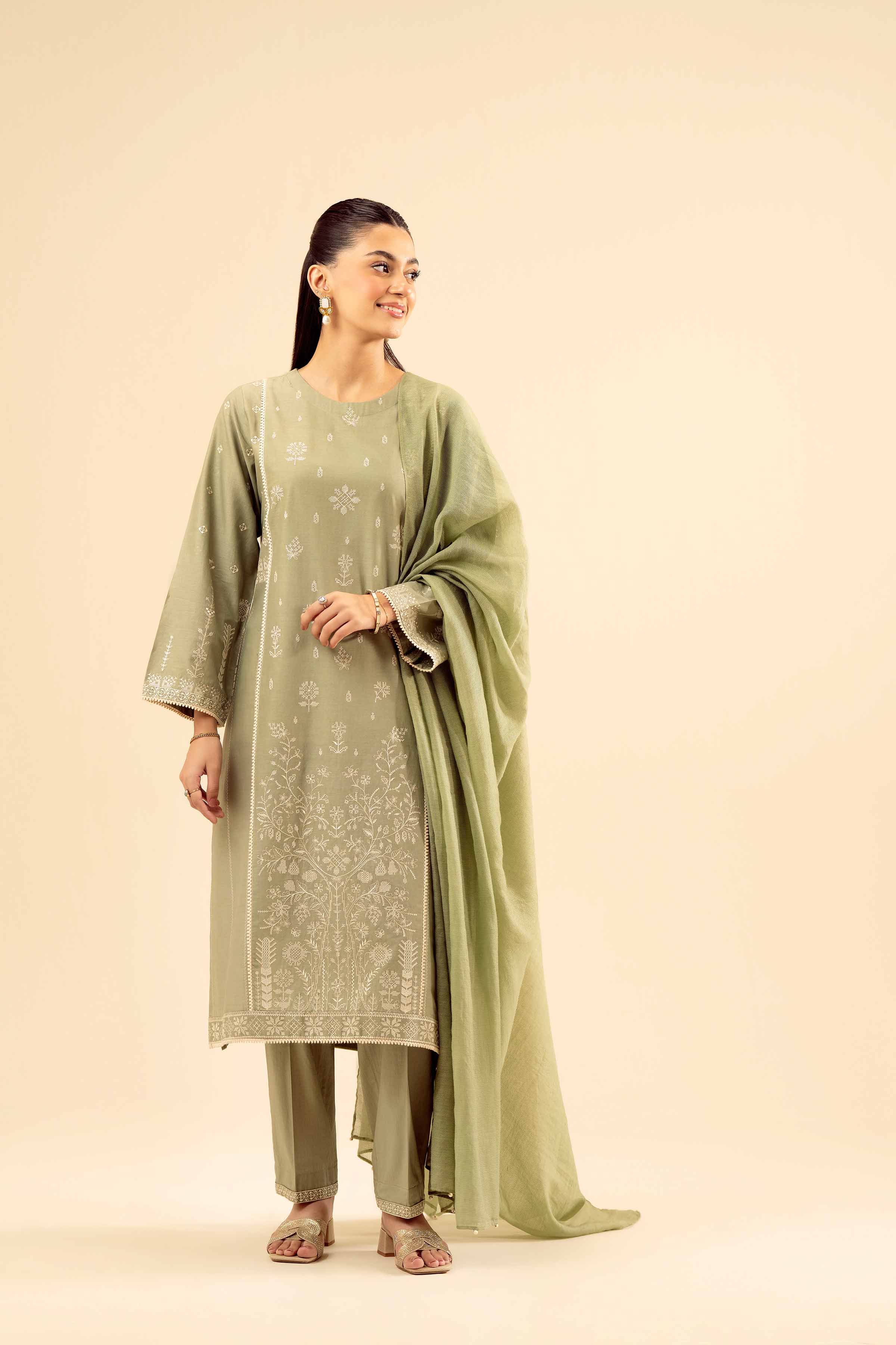 2 Piece - Embroidered Suit - PW25-31