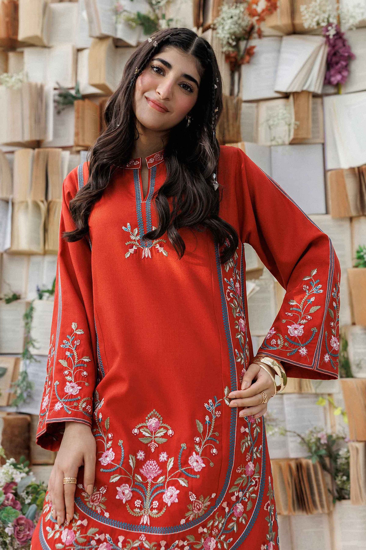 2 Piece - Embroidered Suit - PW25-322