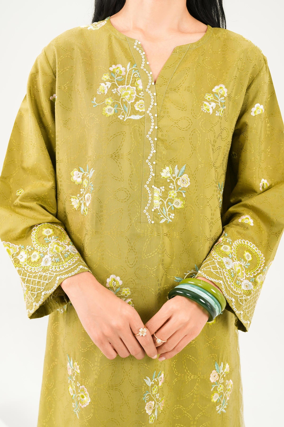 2 Piece - Embroidered Suit - PW25-337