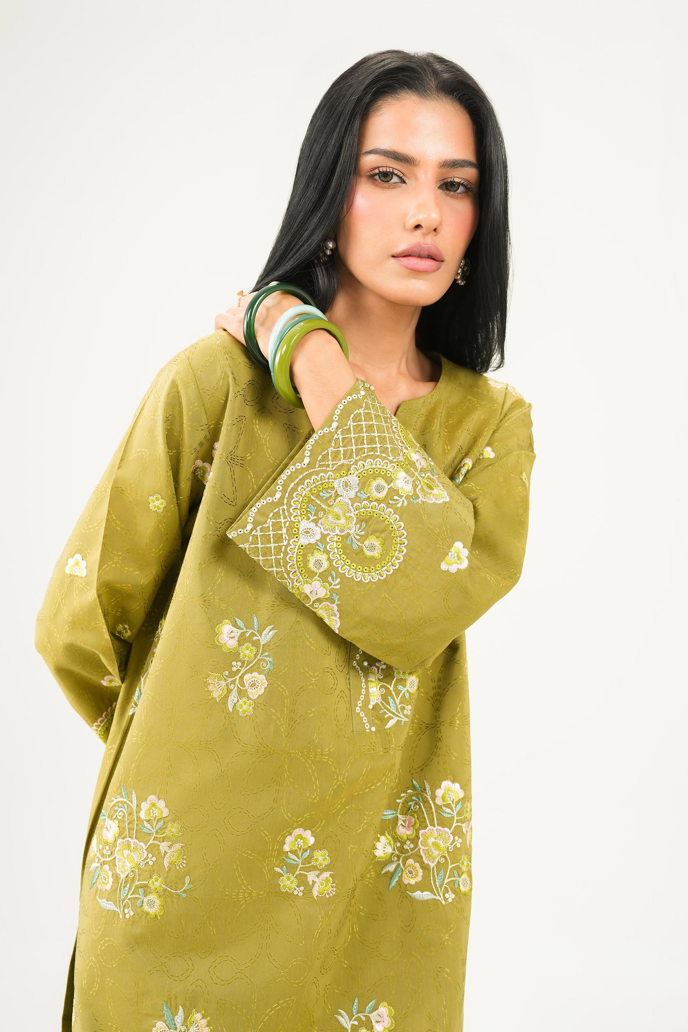 2 Piece - Embroidered Suit - PW25-337