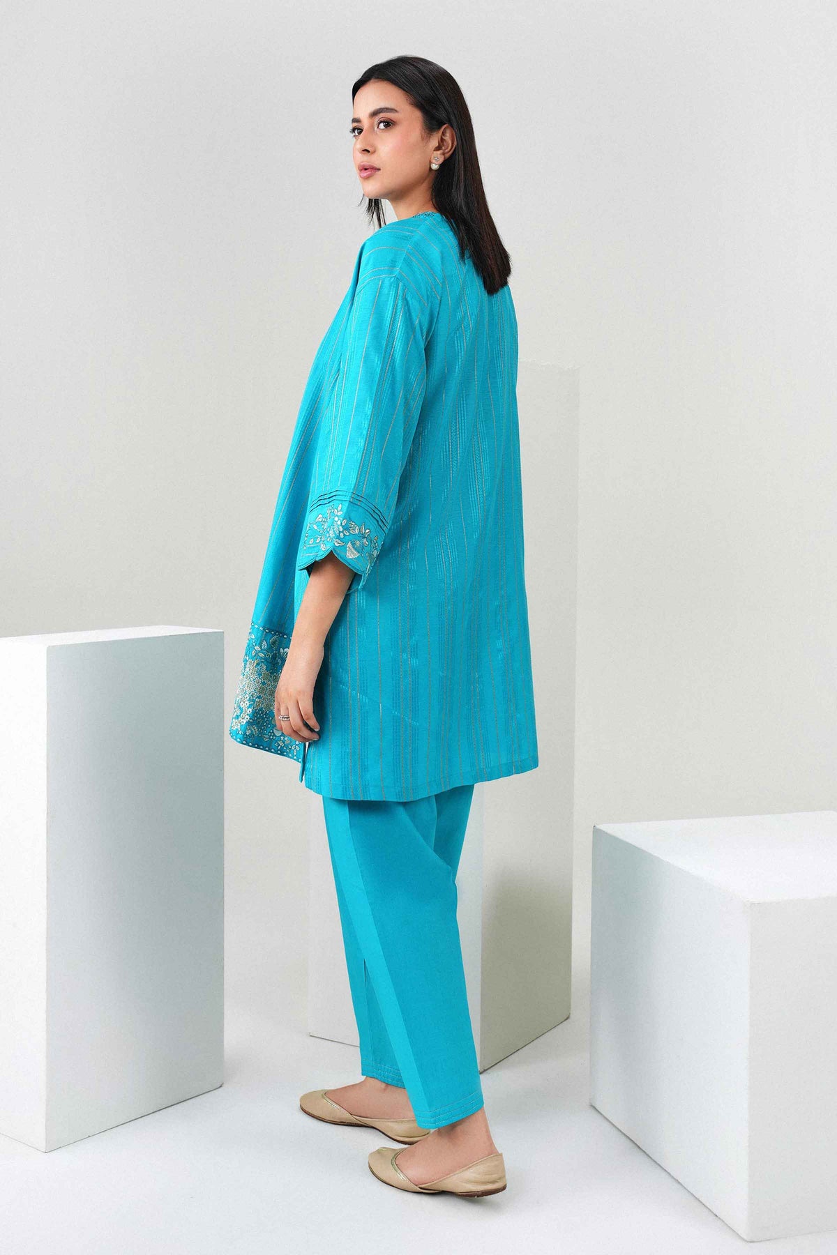 2 Piece - Embroidered Suit - PW25-368