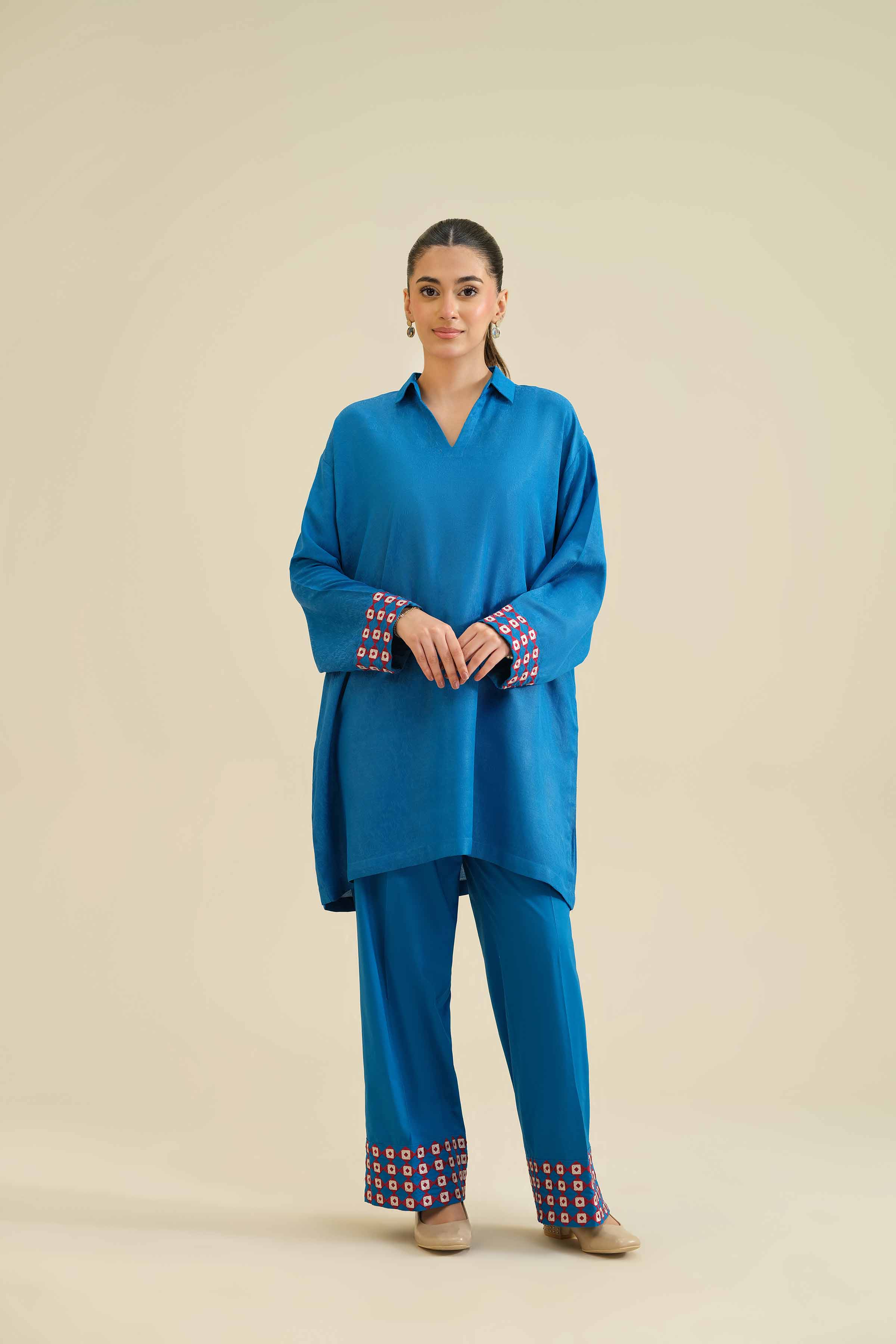 2 Piece - Embroidered Suit - PW25-39
