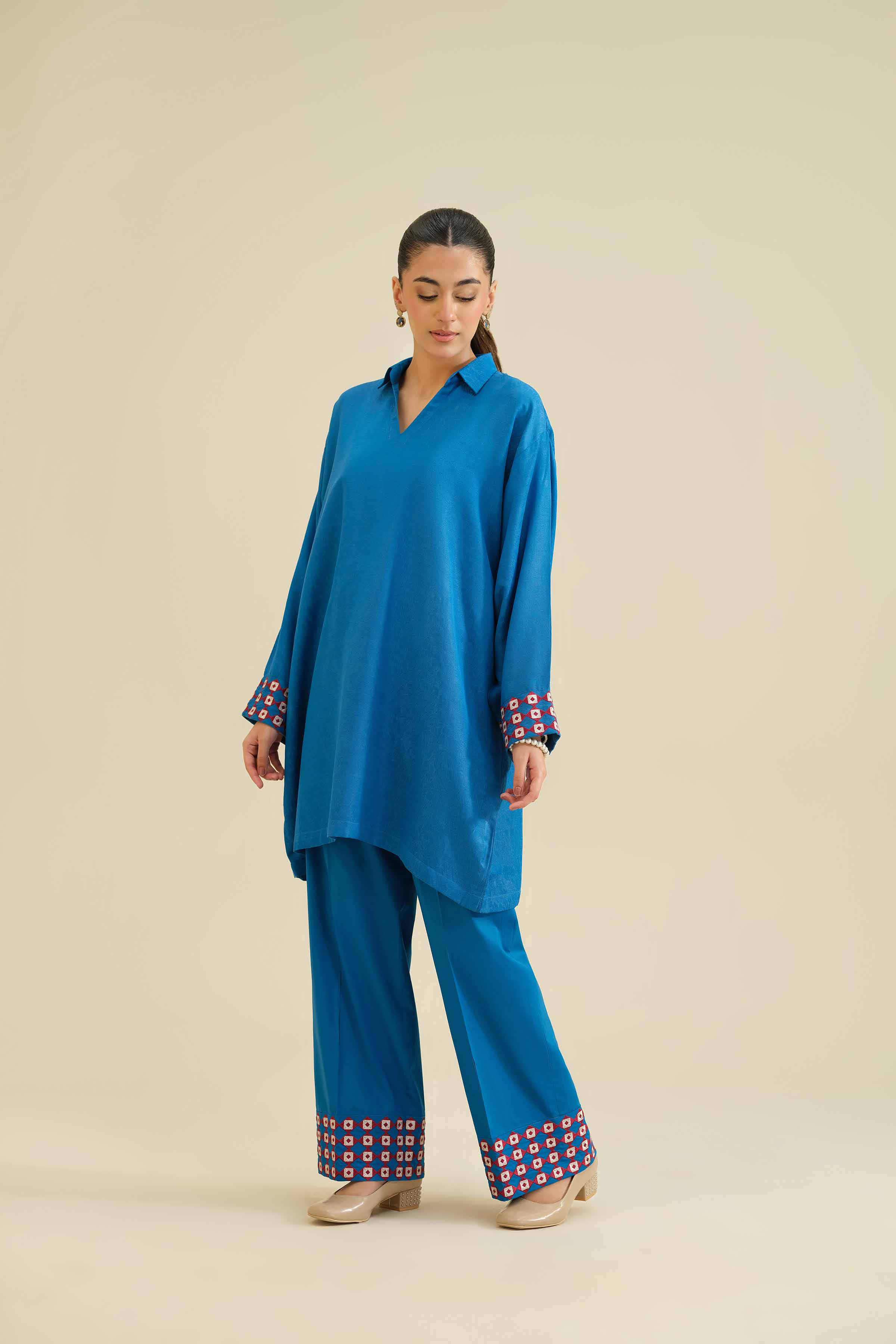 2 Piece - Embroidered Suit - PW25-39