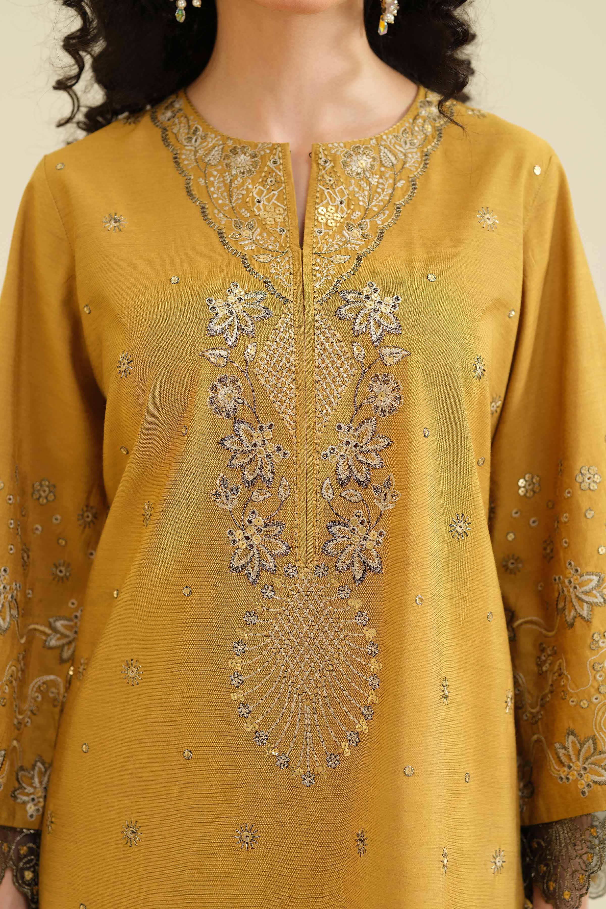 3 Piece - Embroidered Suit - PW25-401
