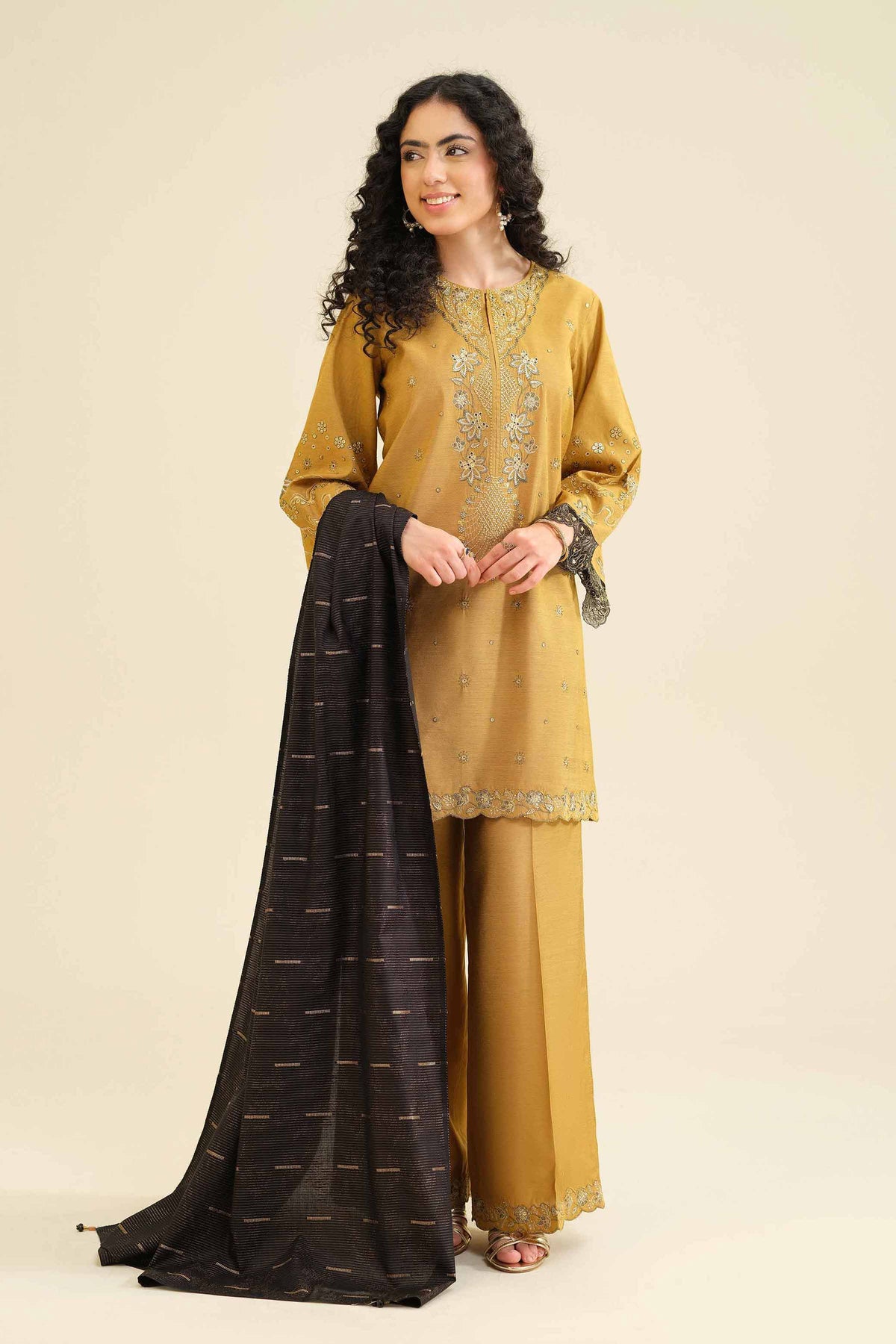 3 Piece - Embroidered Suit - PW25-401