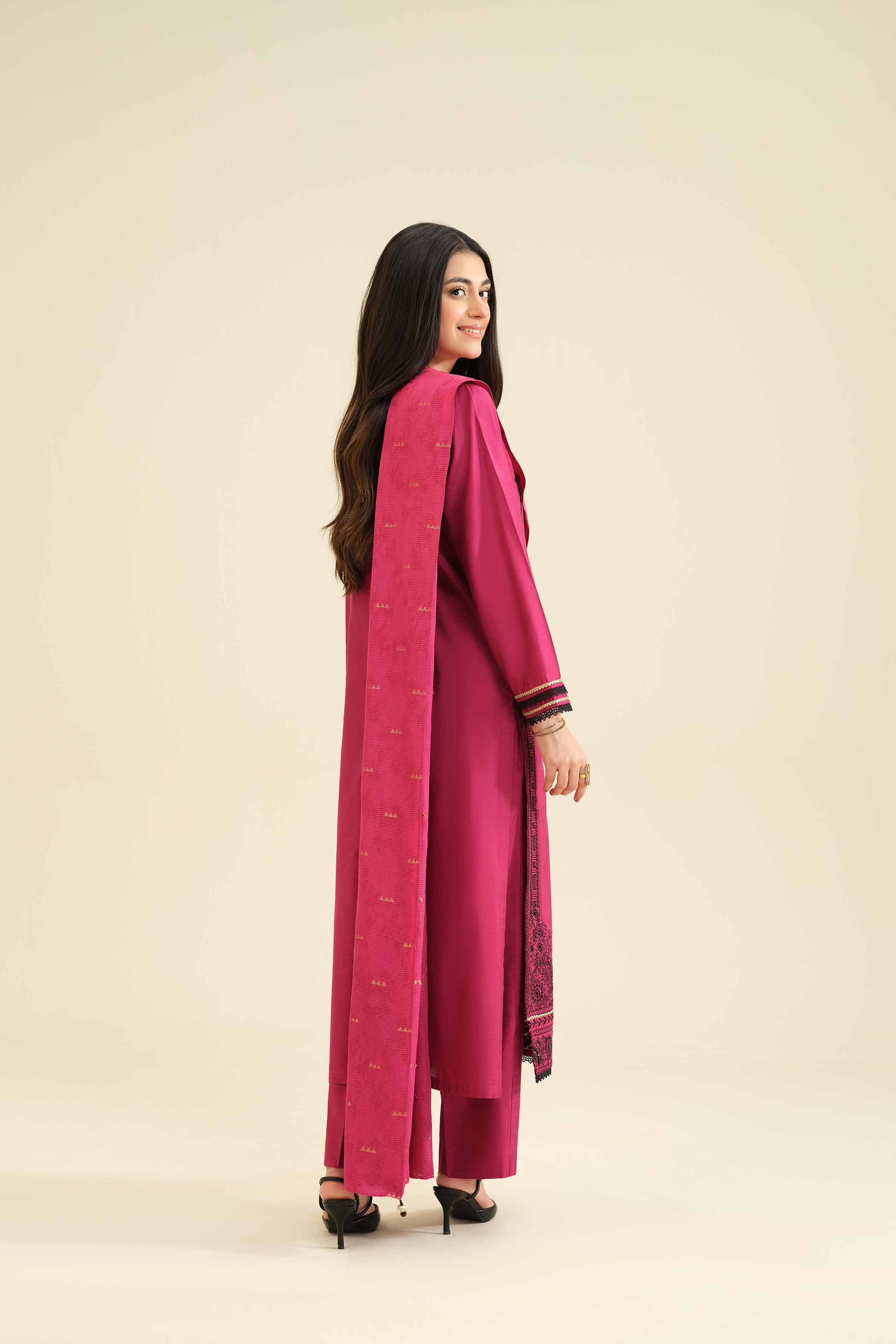 3 Piece - Embroidered Suit - PW25-402