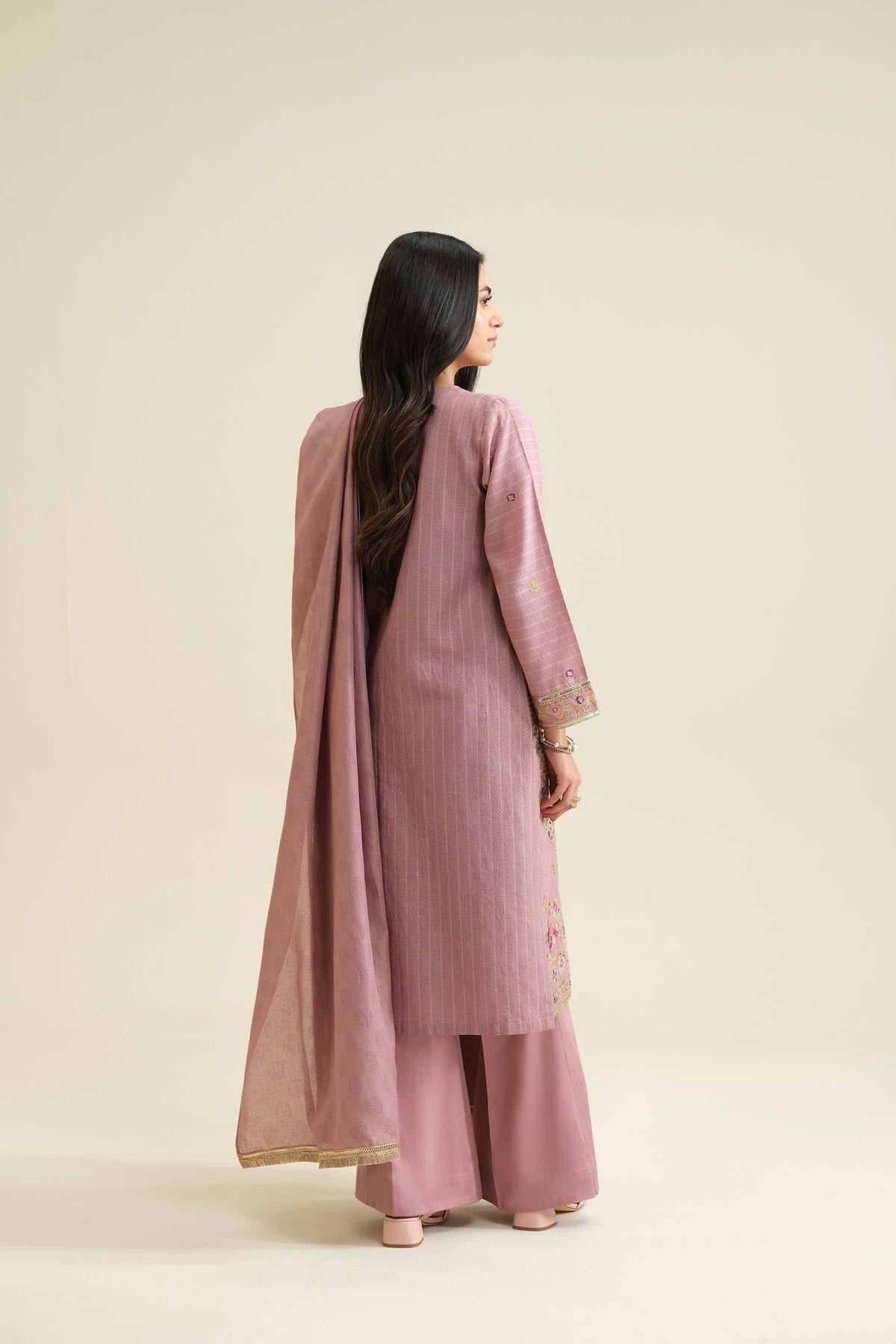 3 Piece - Embroidered Suit - PW25-407