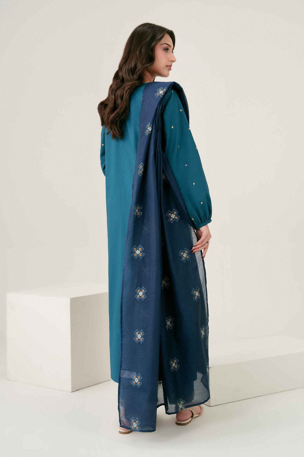 3 Piece - Embroidered Suit - PW25-414