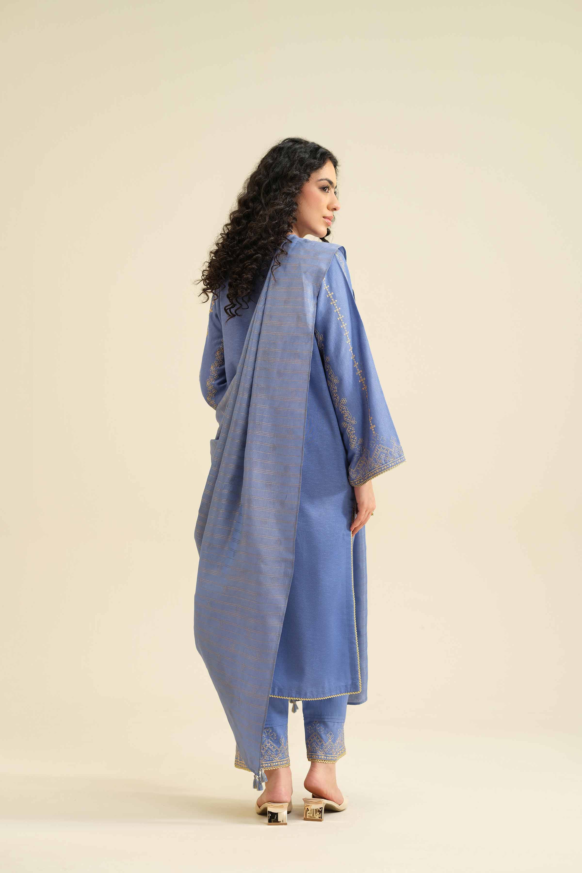 3 Piece - Embroidered Suit - PW25-417