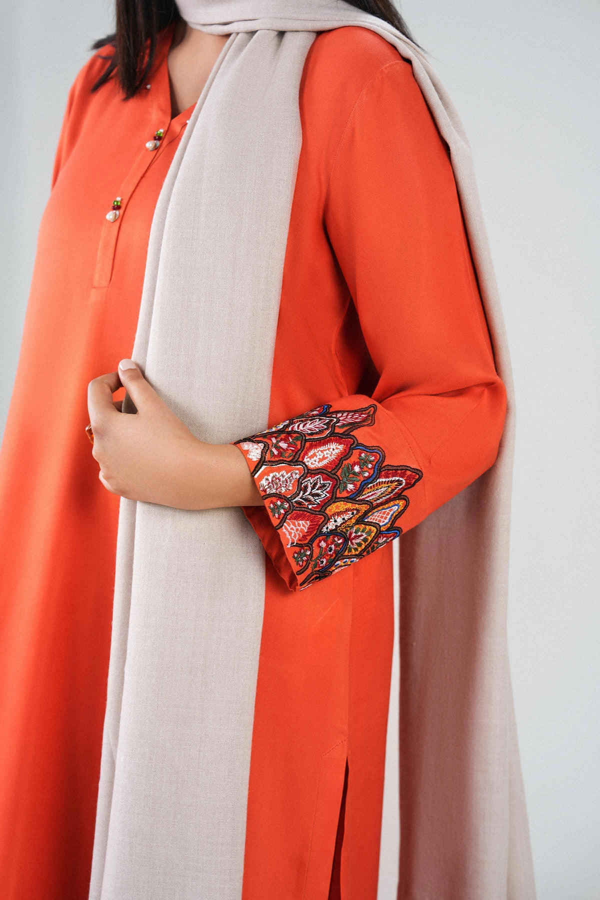 3 Piece - Embroidered Suit - PW25-422