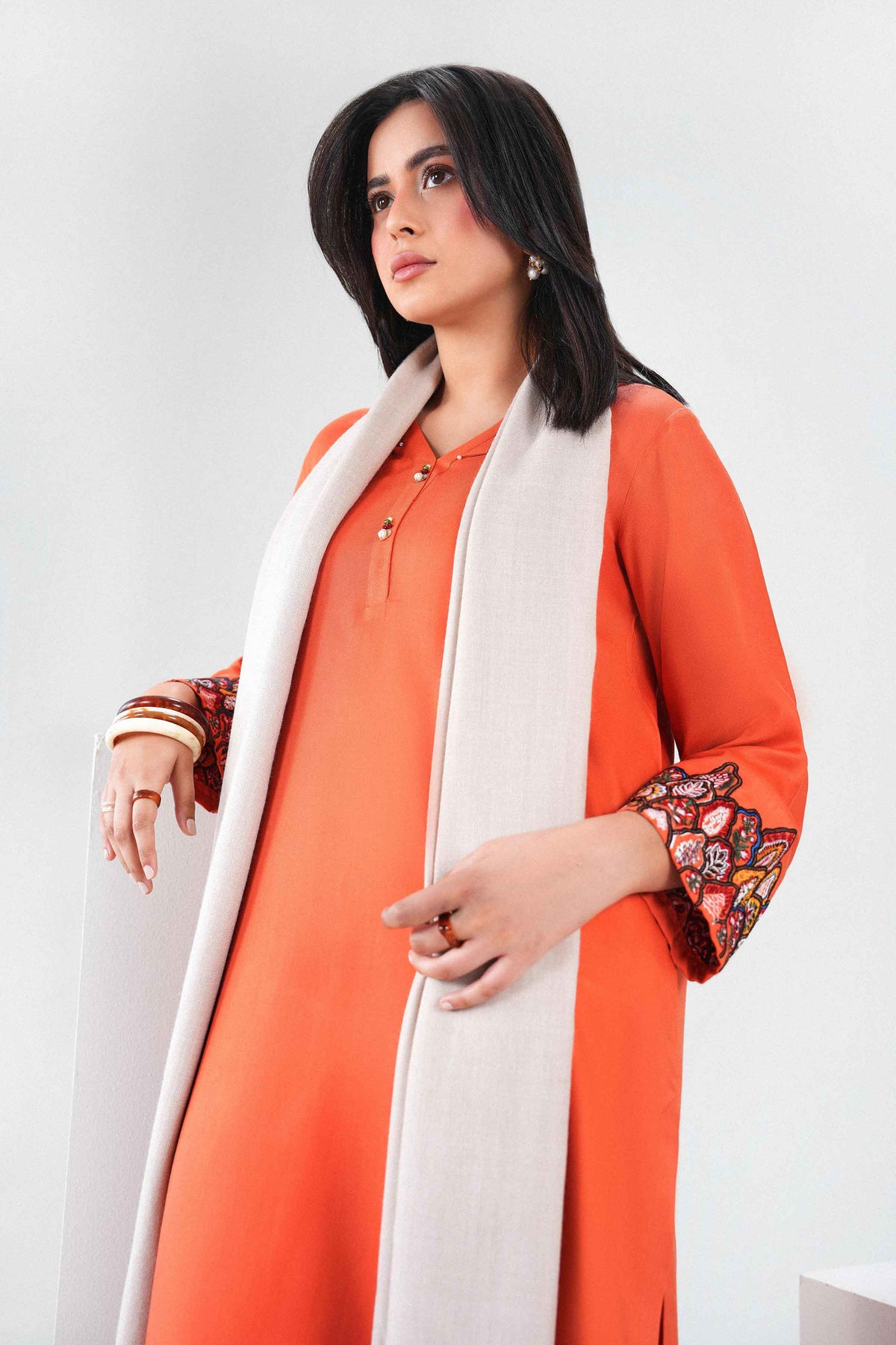 3 Piece - Embroidered Suit - PW25-422