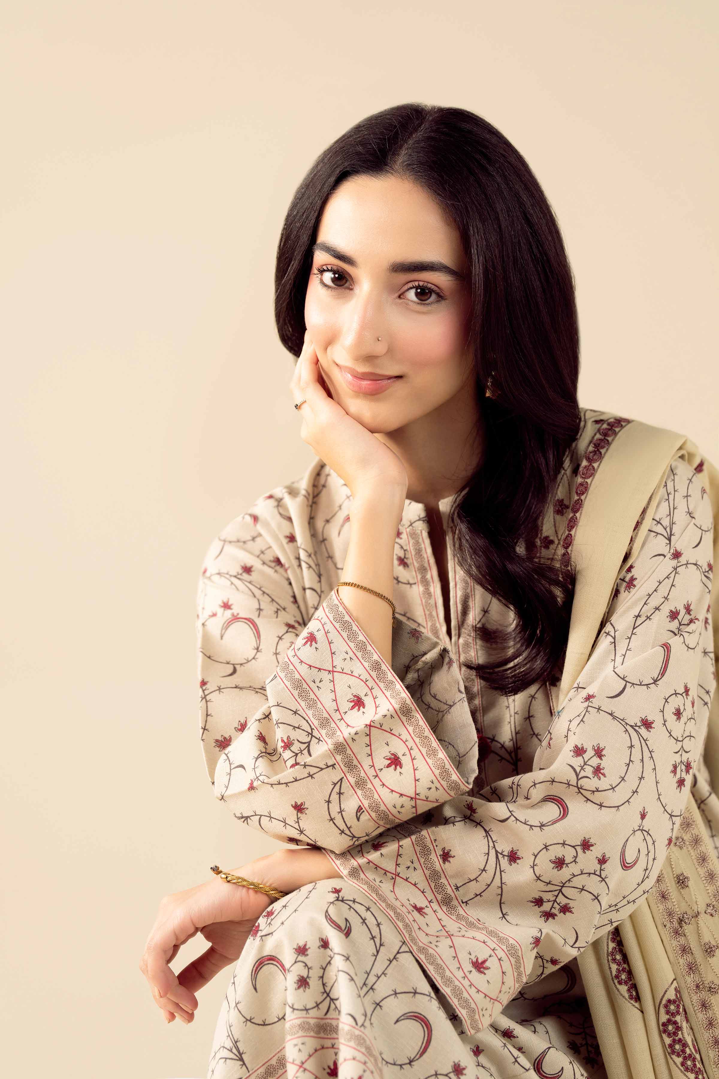 3 Piece - Embroidered Suit - PW25-427