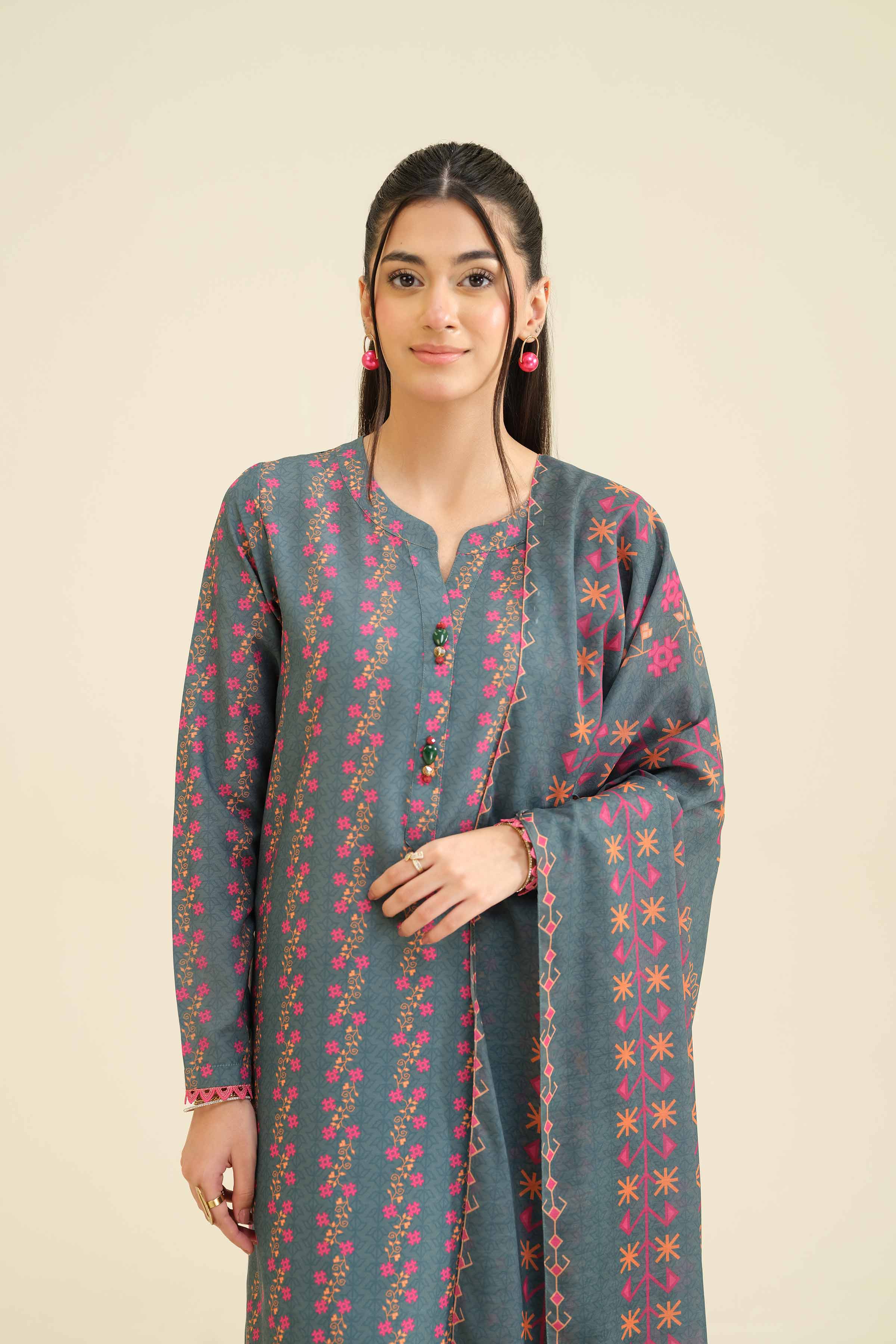 3 Piece - Printed Suit - PW25-43