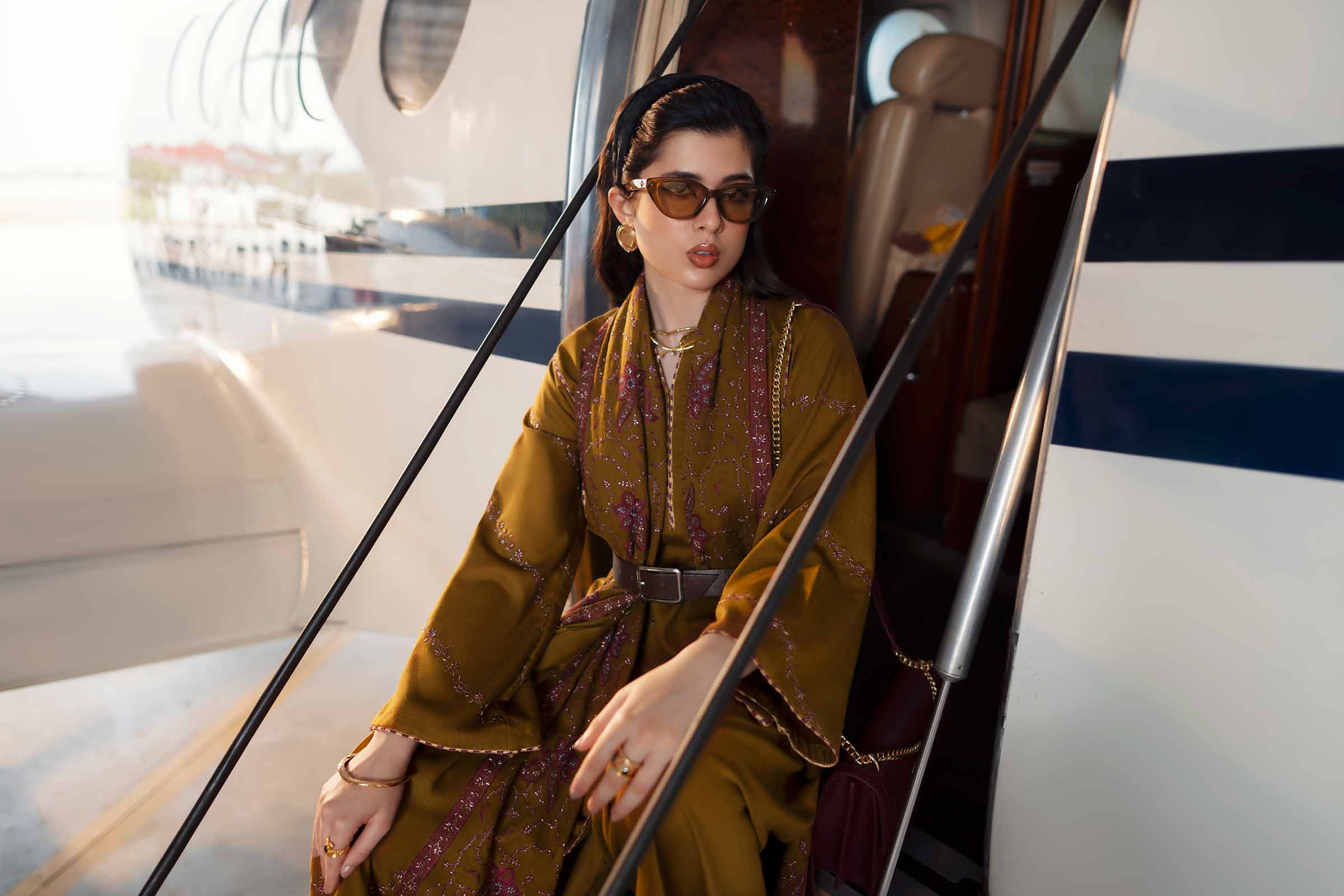 3 Piece - Embroidered Suit - PW25-438