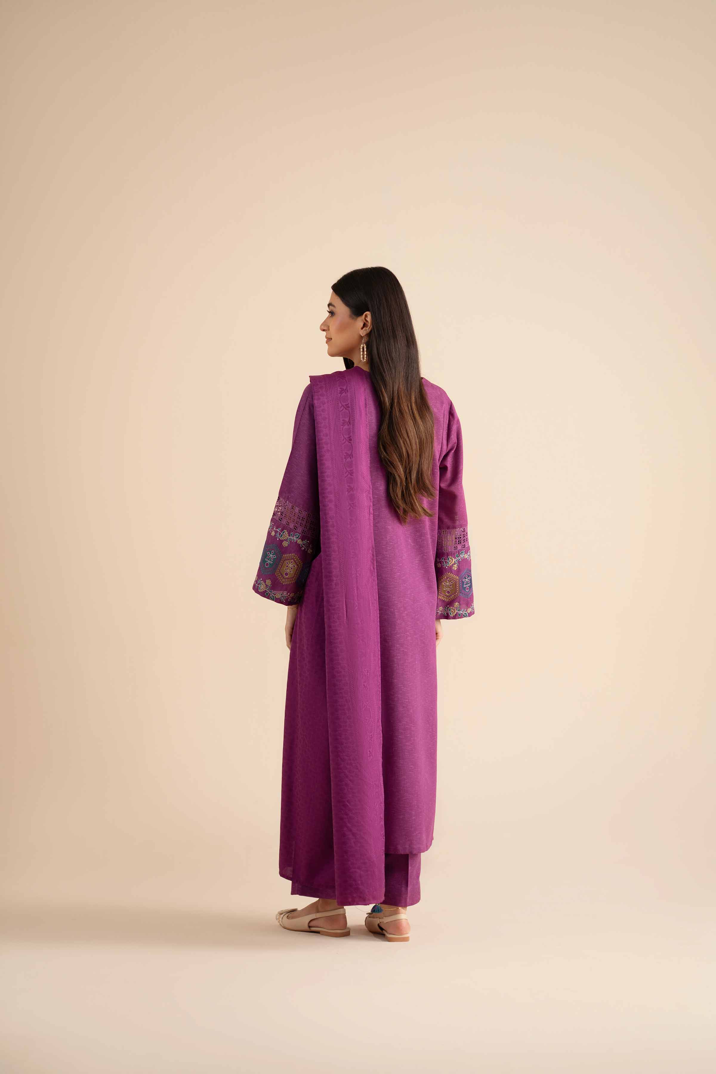 3 Piece - Embroidered Suit - PW25-450